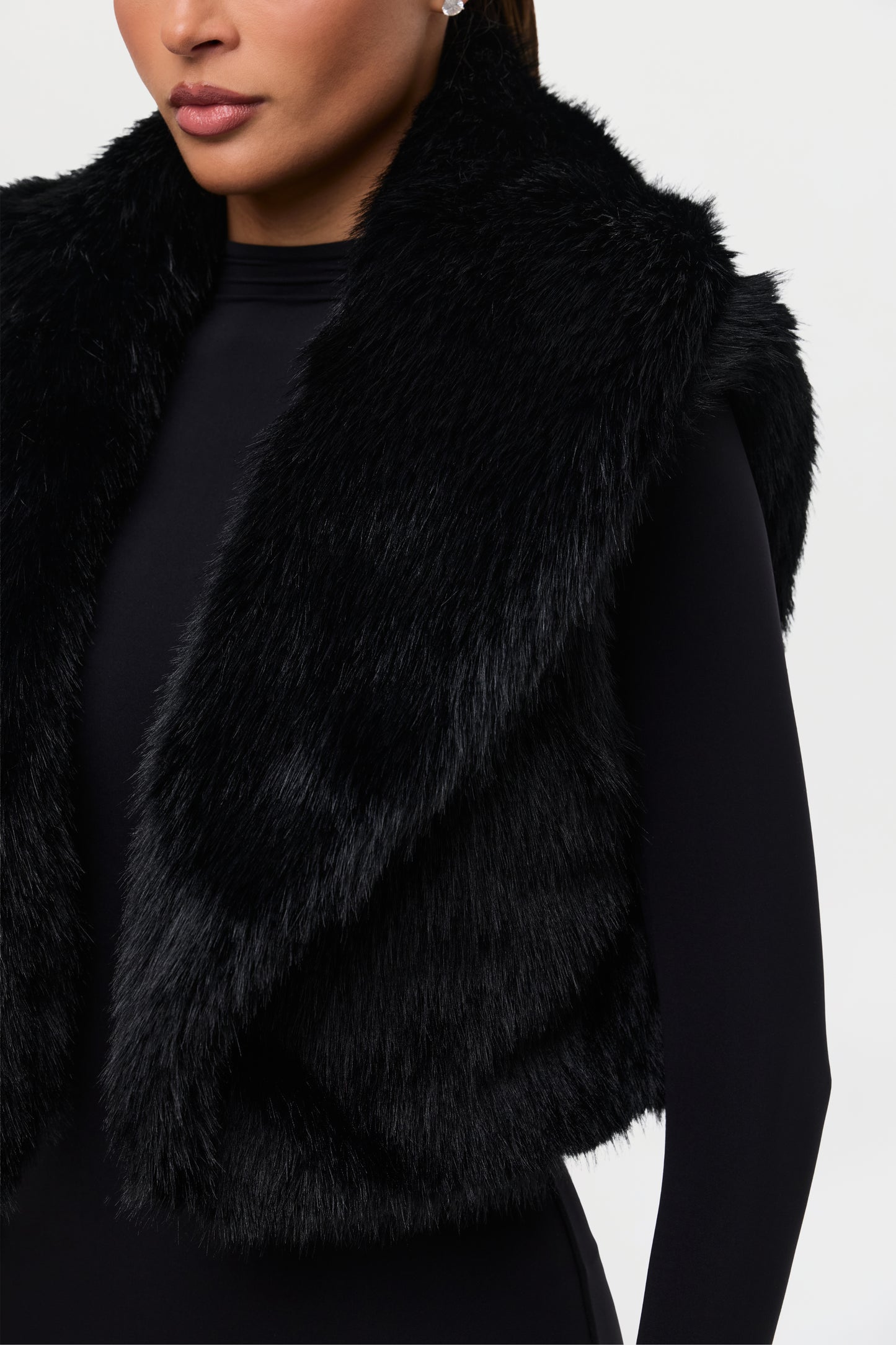 Faux Fur Plush Vest