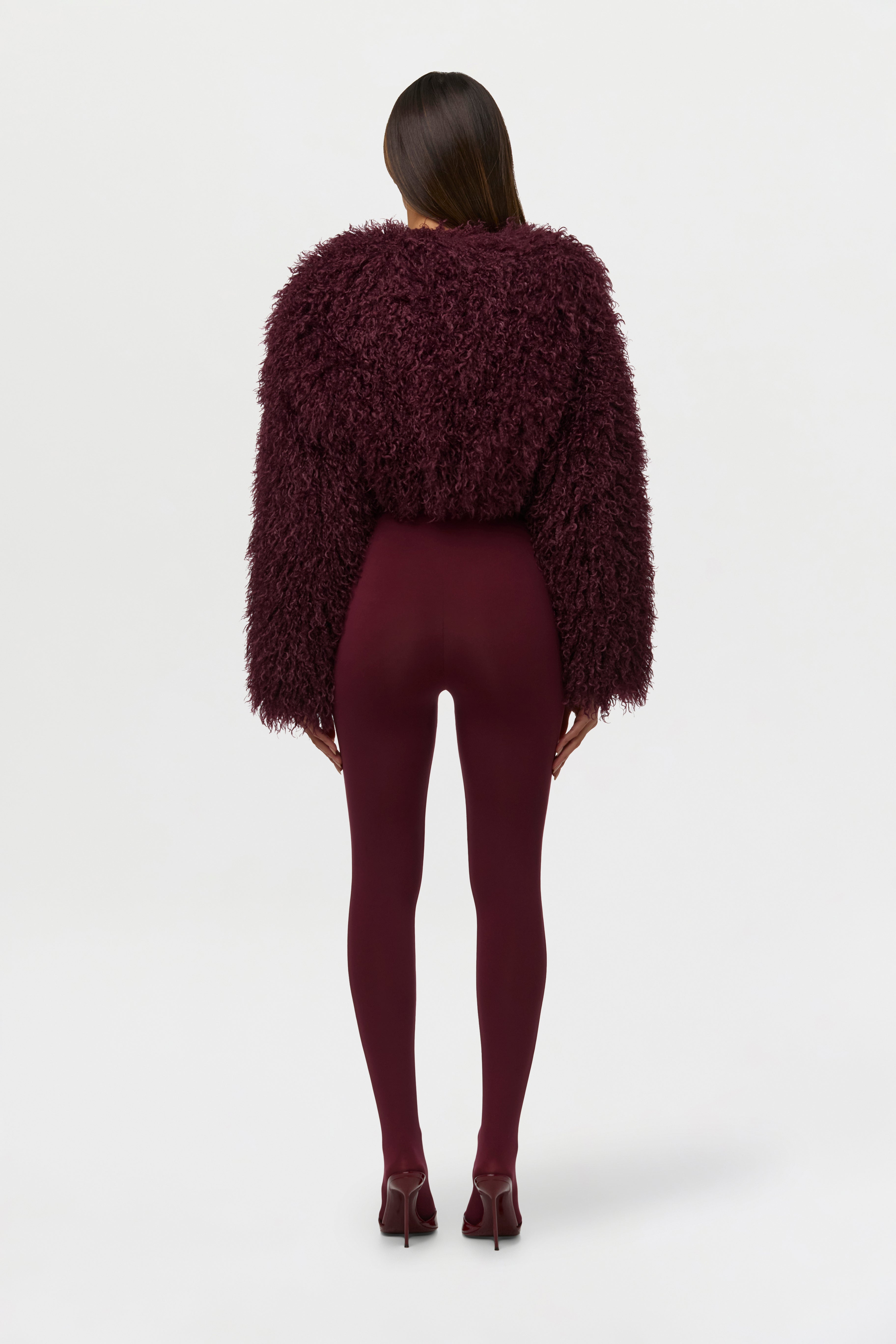Faux Fur Plush Cropped Jacket – Naked Wardrobe