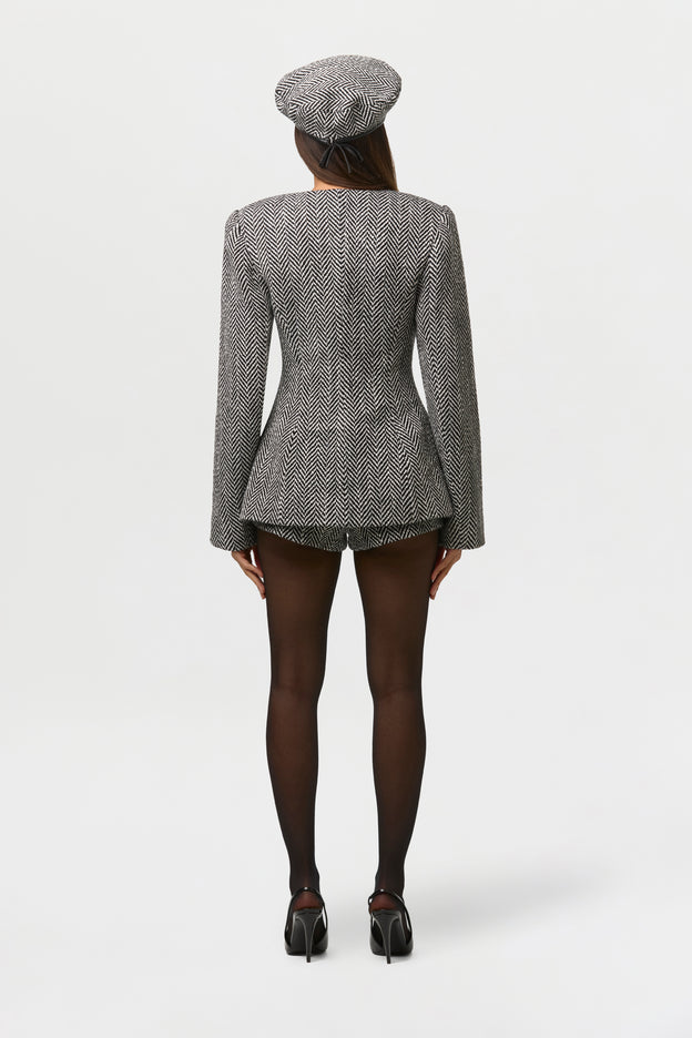 Suiting Herringbone Beret