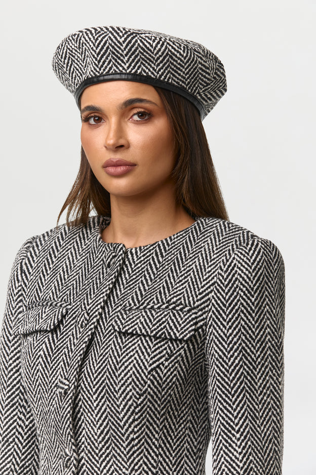 Suiting Herringbone Beret