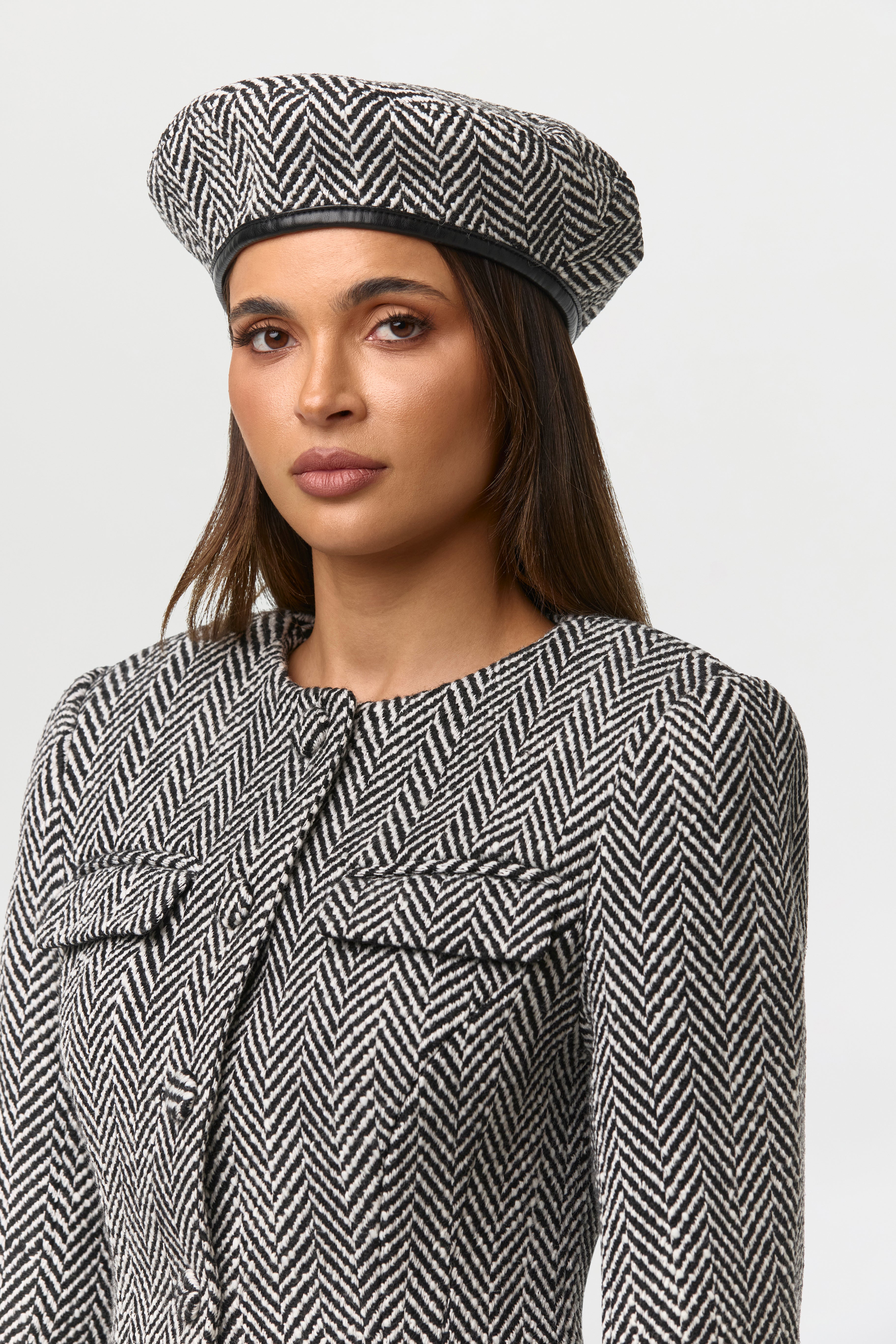 Suiting Herringbone Beret