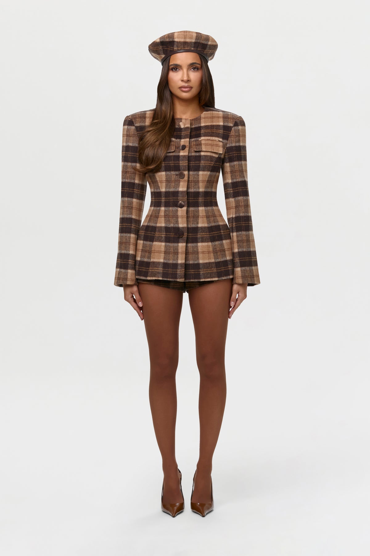 Suiting Plaid Hot Pants