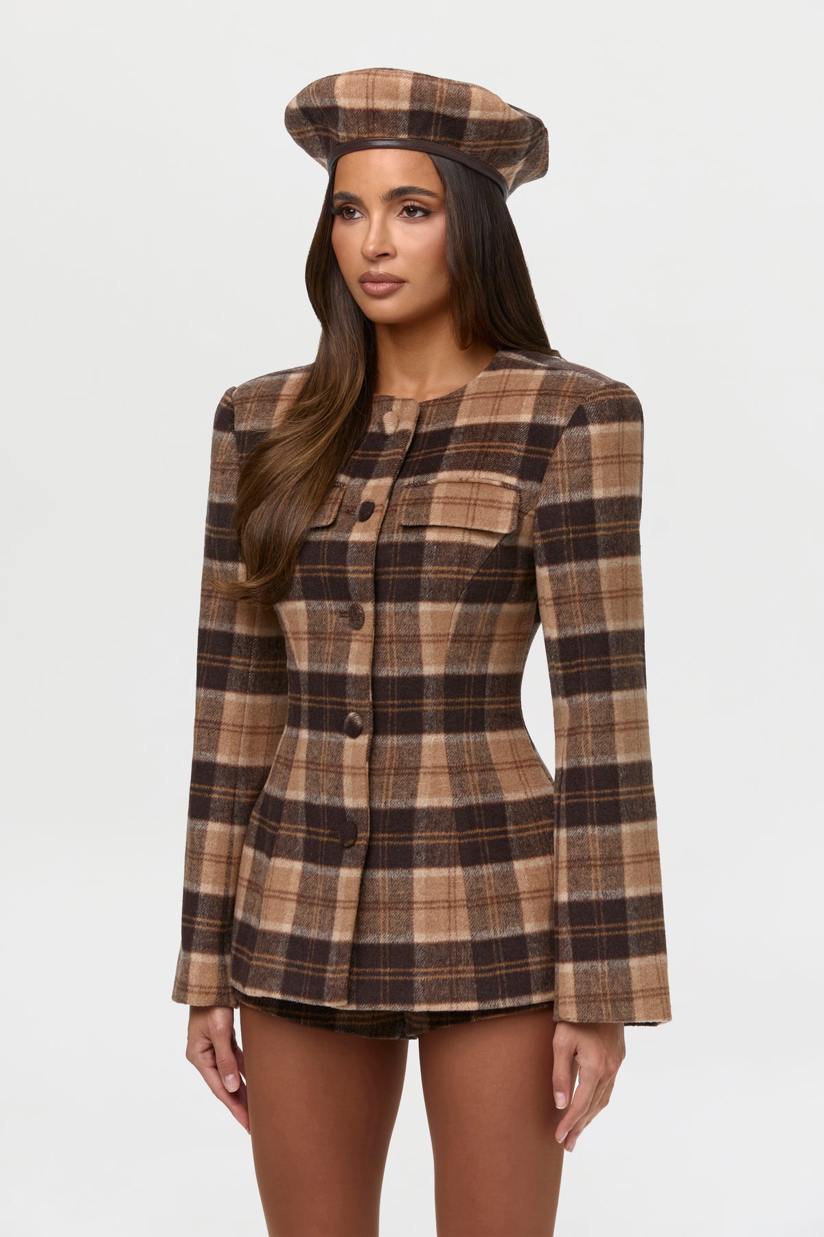 Suiting Plaid Hot Pants