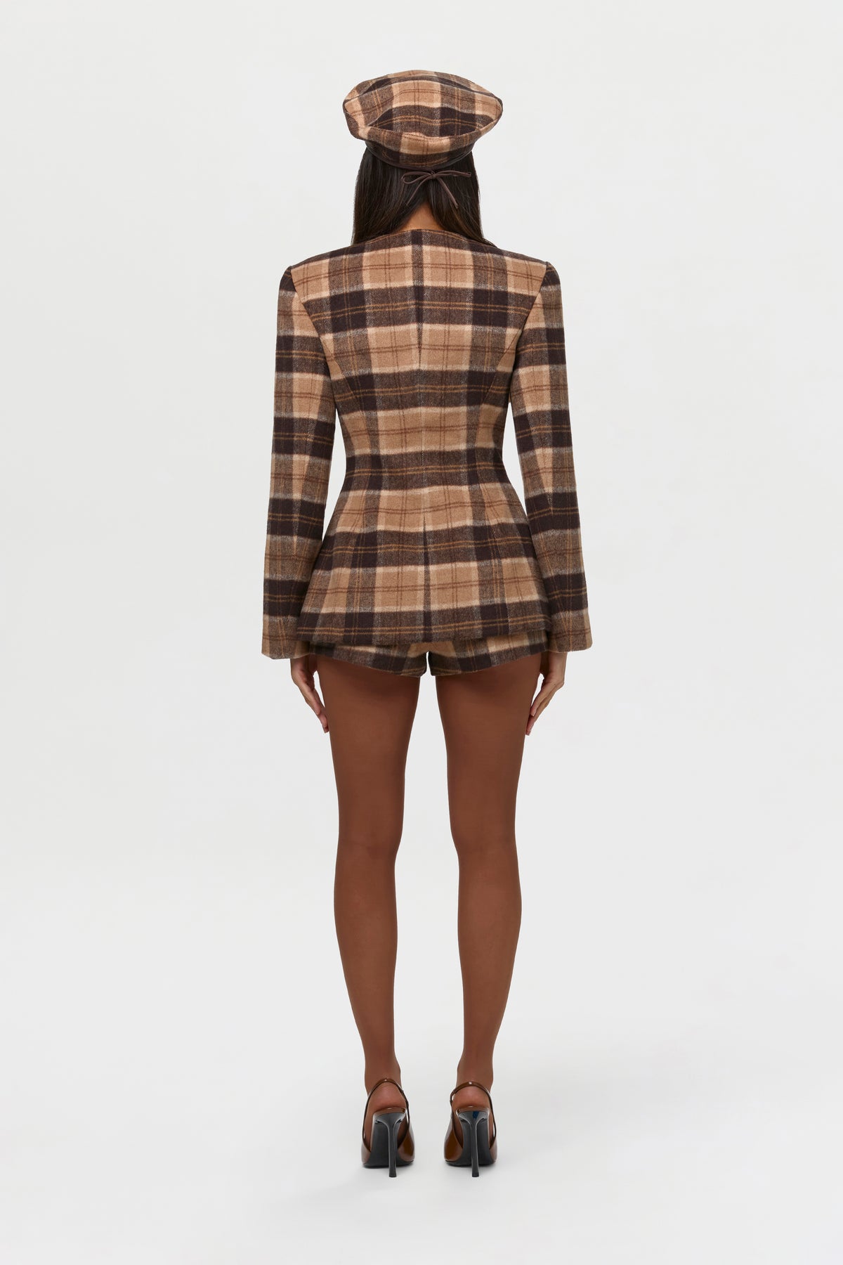 Suited Plaid Beret
