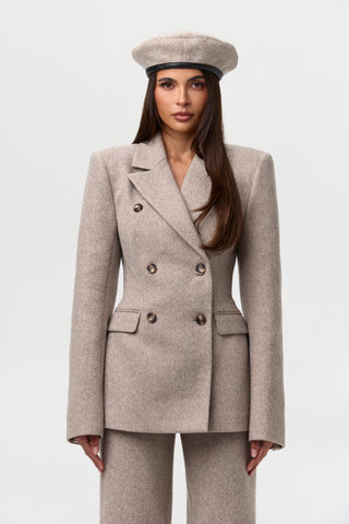 Chevron Suited Blazer