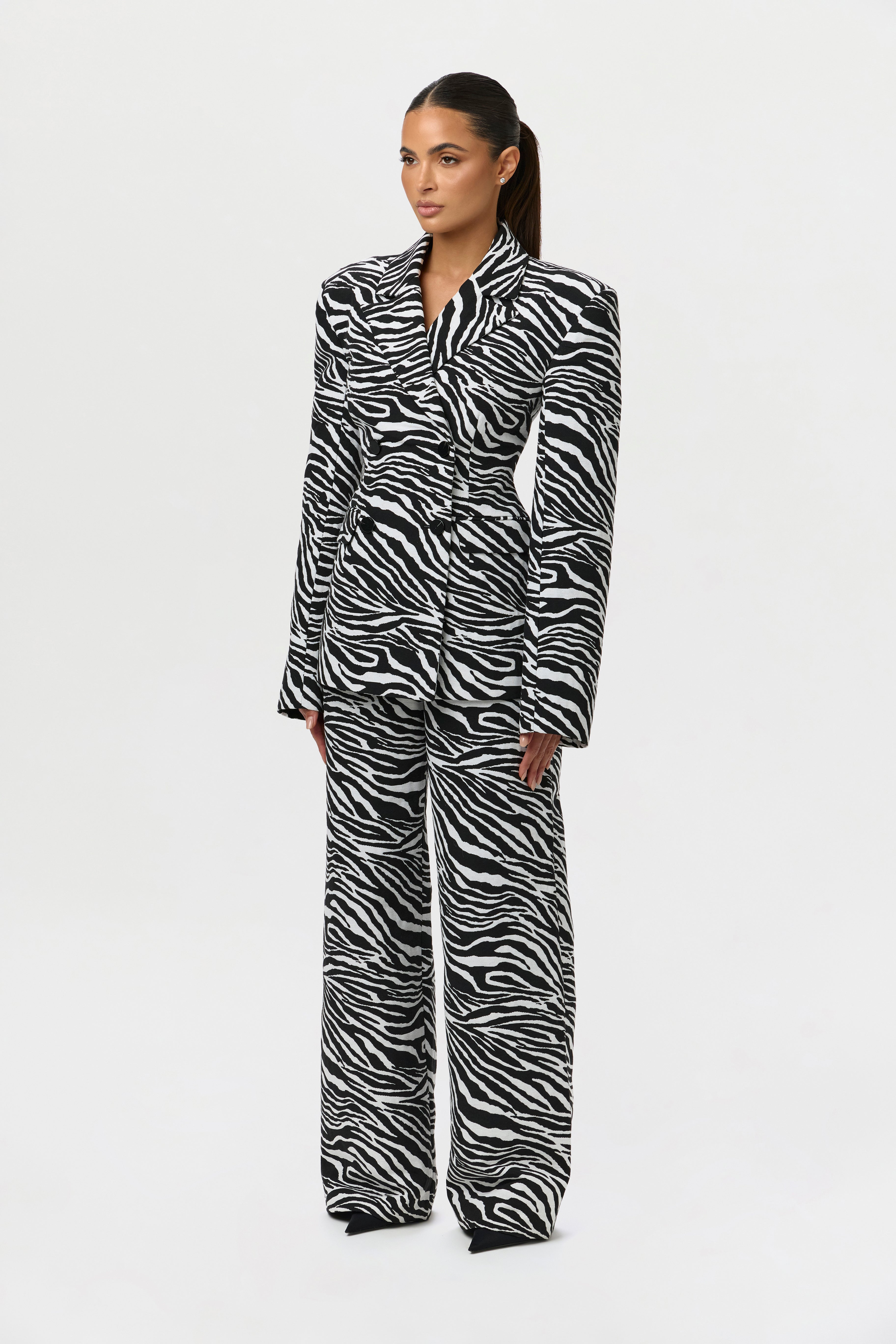 Suiting Zebra Jacquard Blazer – Naked Wardrobe