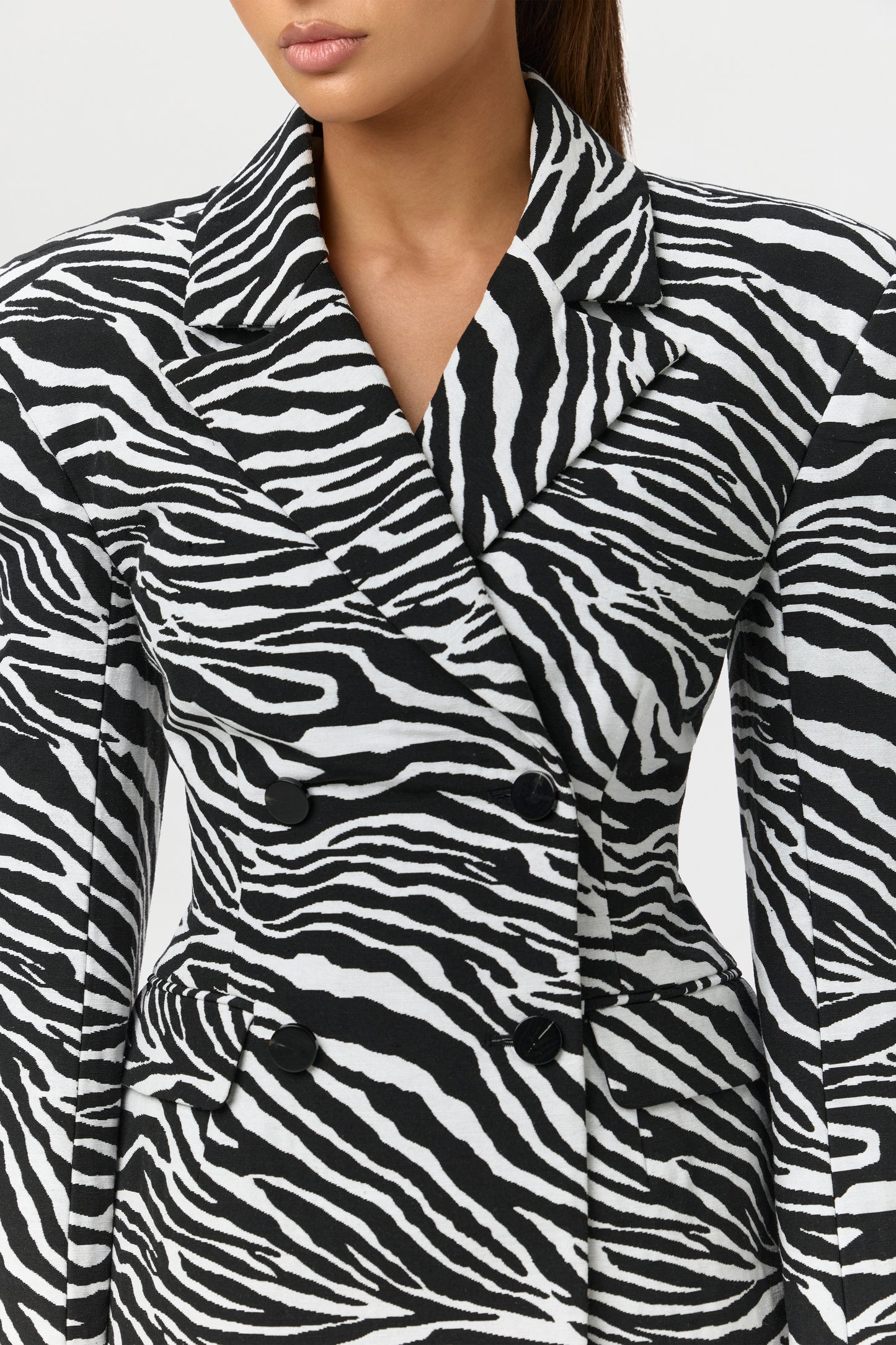 Suiting Zebra Jacquard Blazer