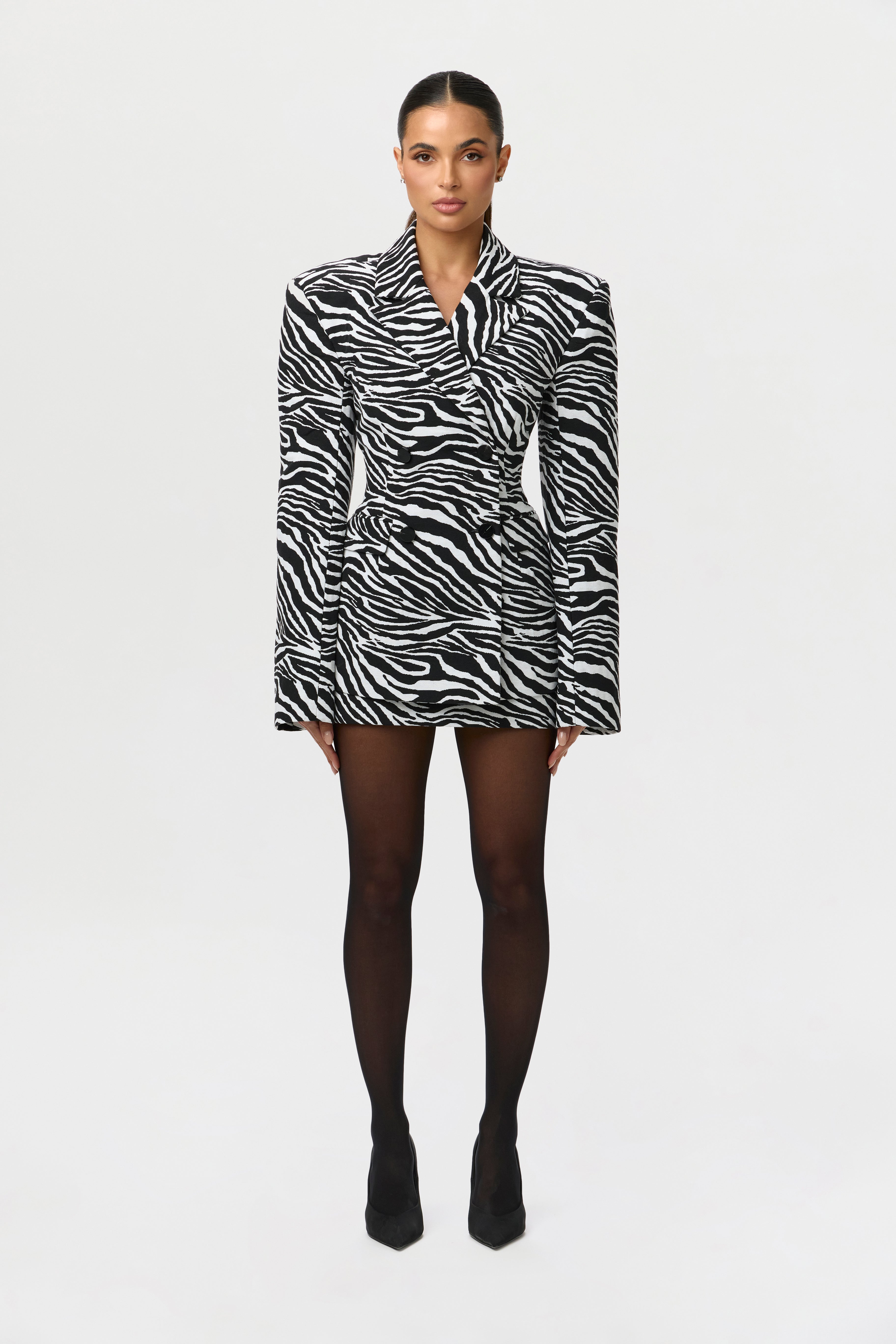 Suiting Zebra Jacquard Blazer