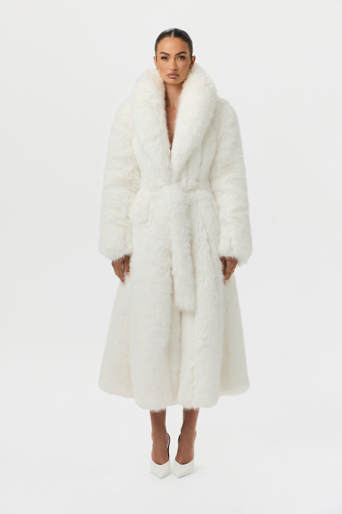 Faux Fur Pelted Coat