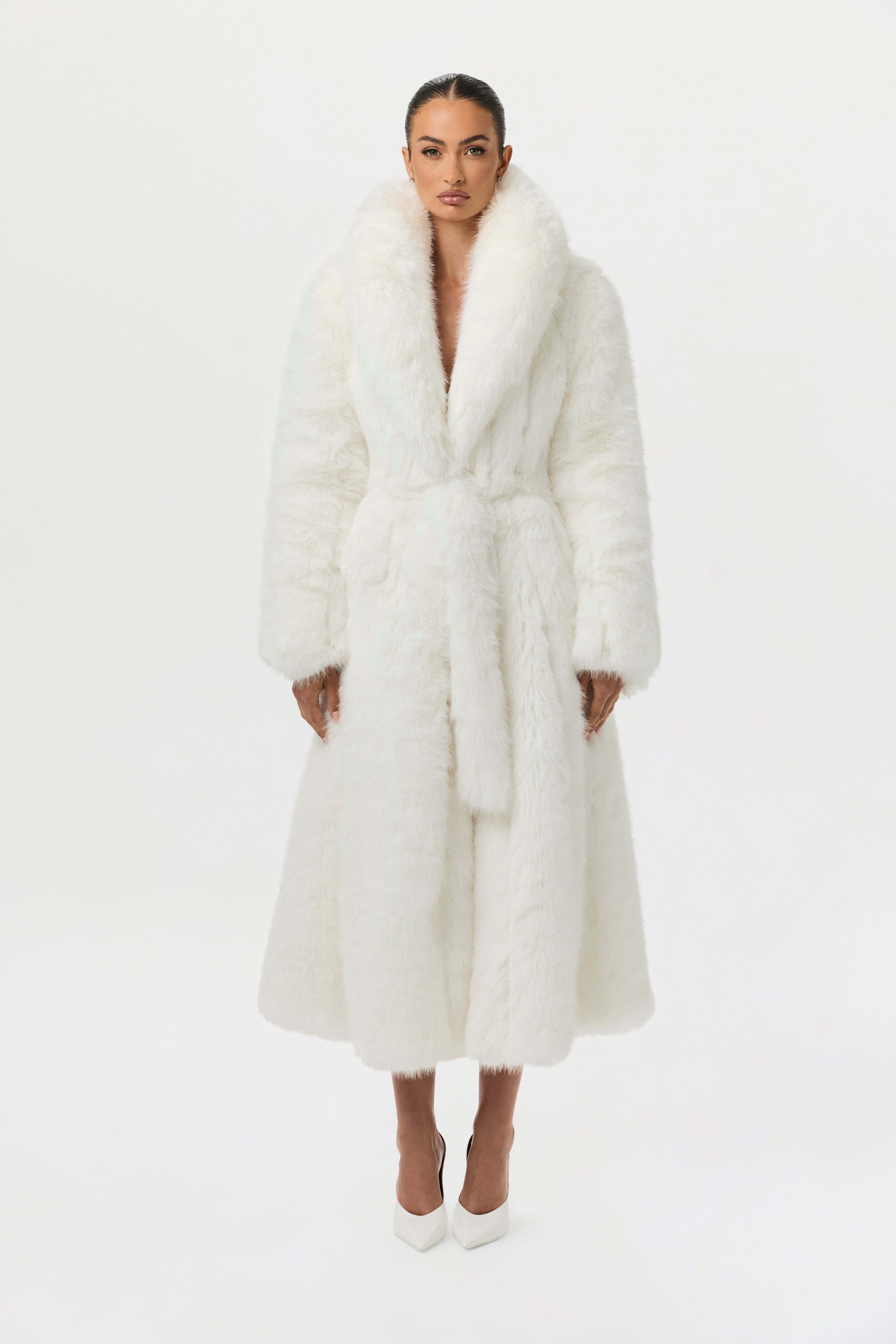 Faux Fur Pelted Coat