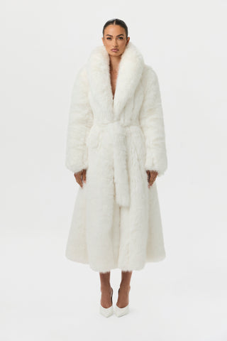 Faux Fur Pelted Coat