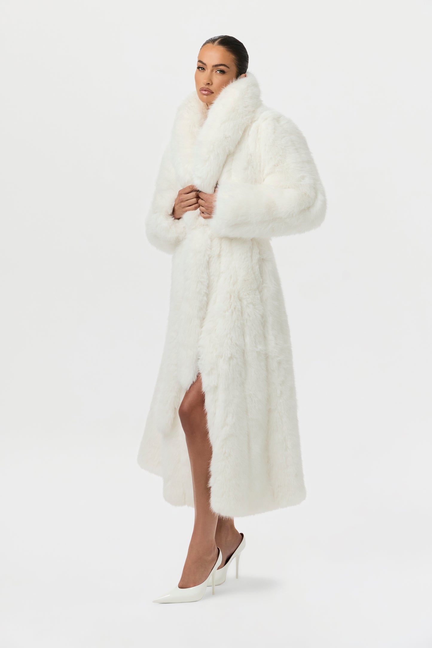 Faux Fur Pelted Coat