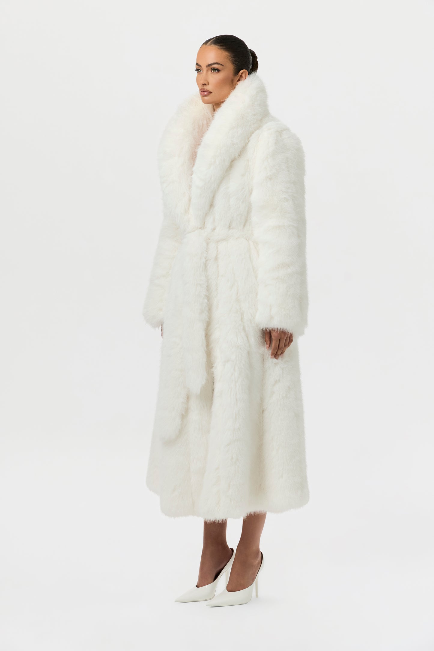 Faux Fur Pelted Coat