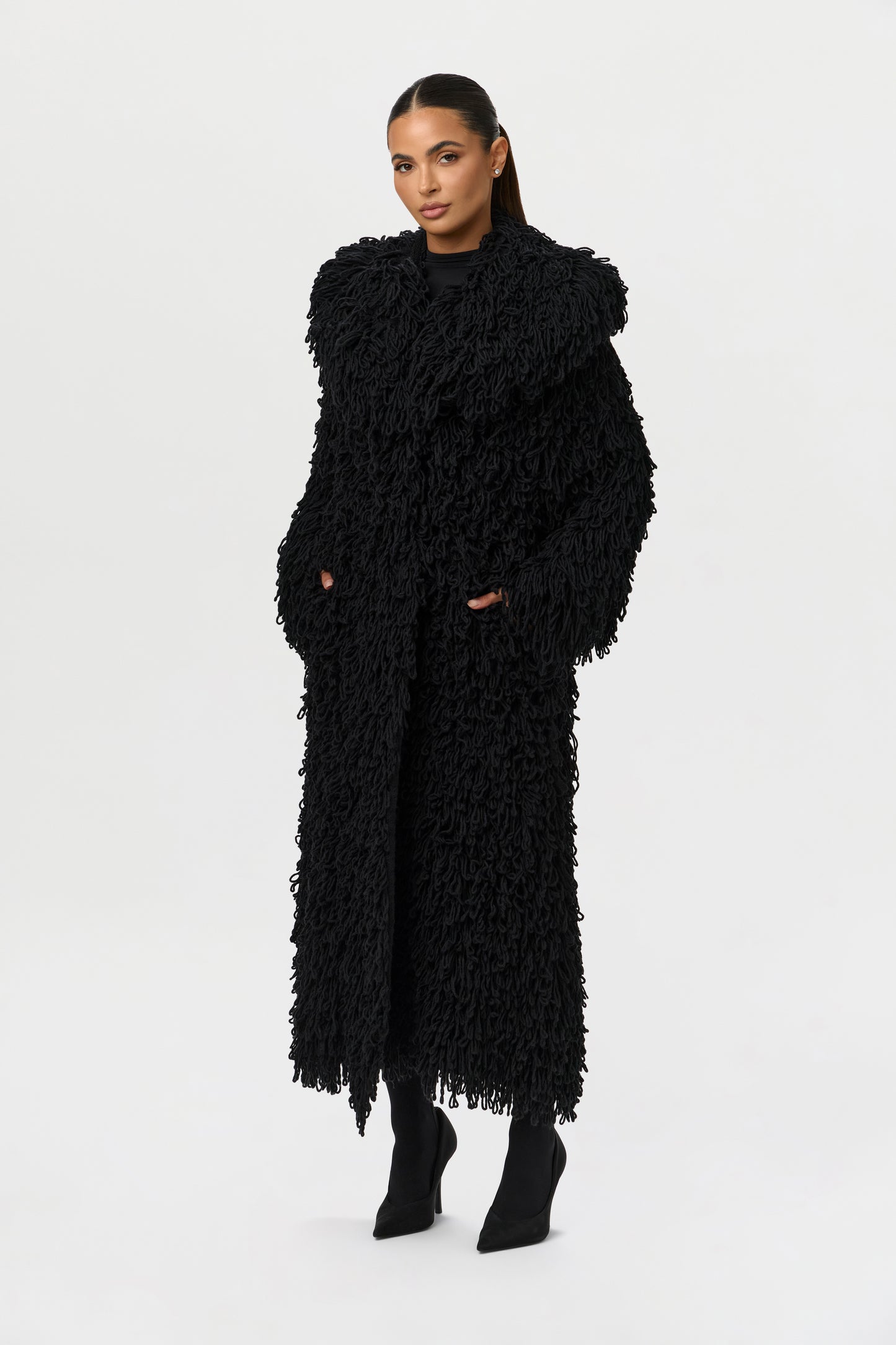 Knit Loop Coat