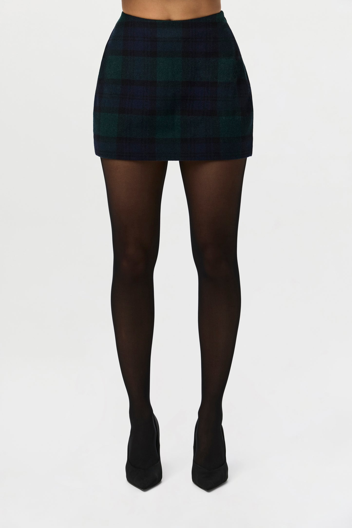 Suiting Plaid Mini Skirt