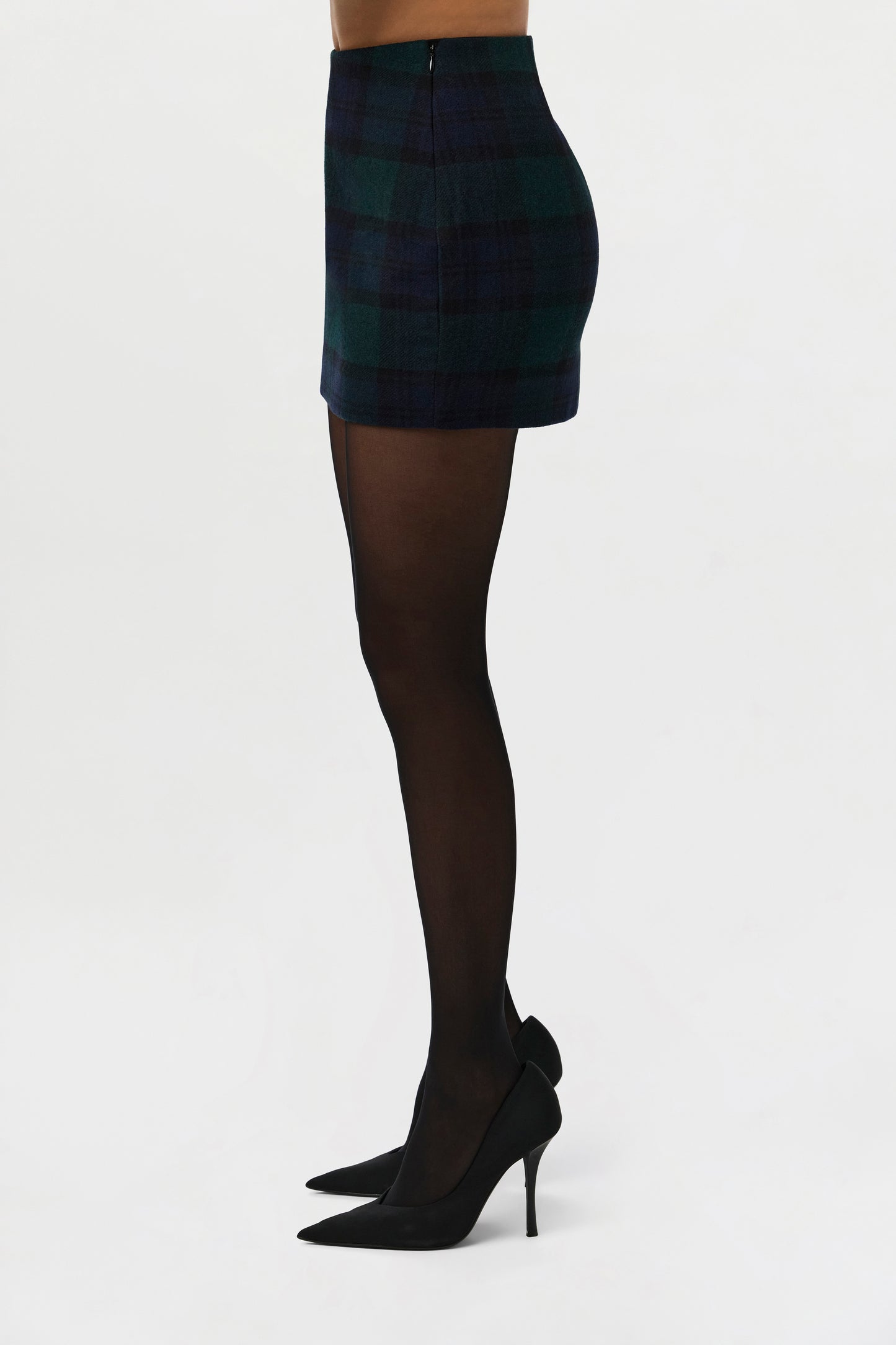 Suiting Plaid Mini Skirt