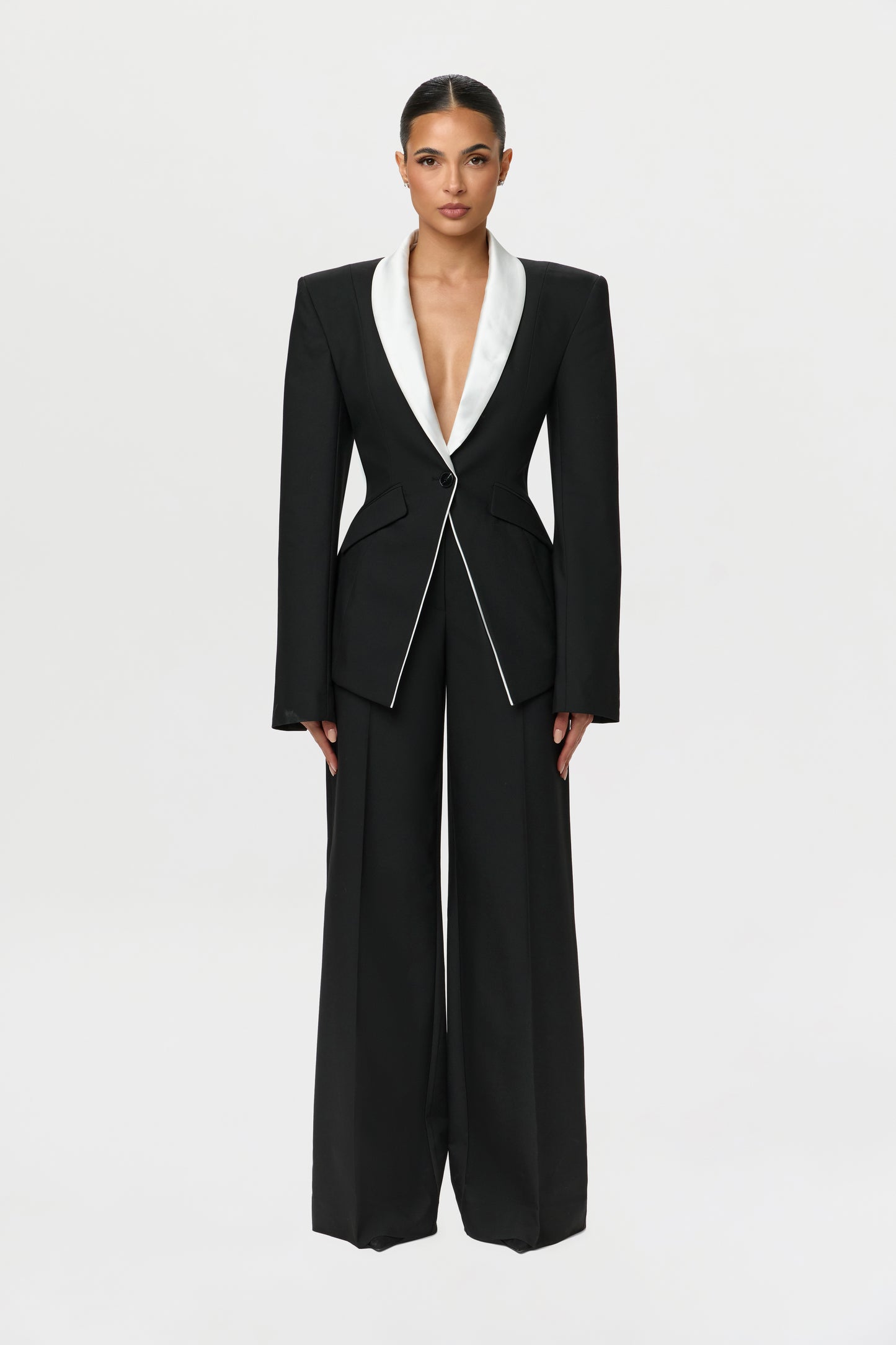 Suiting Seam Wide-Leg Pants