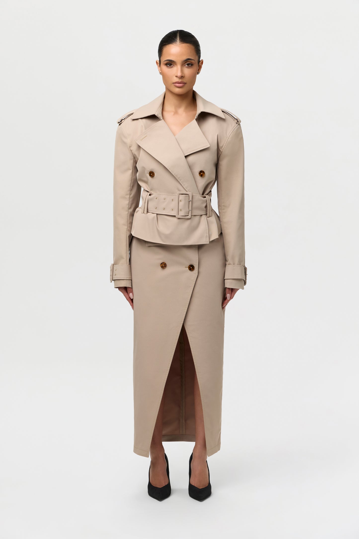 Twill Utility Trench Jacket