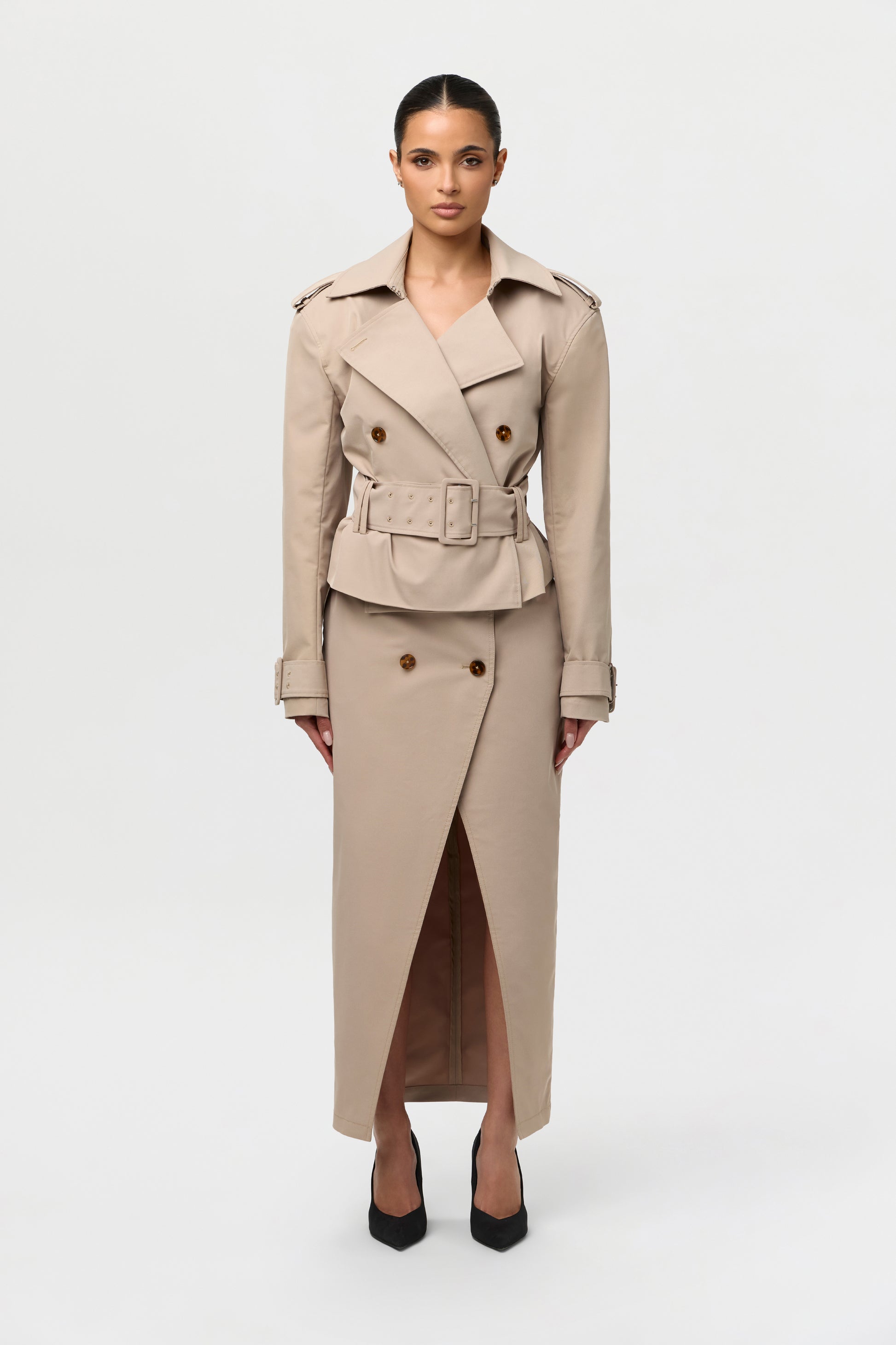 Twill Utility Trench Jacket
