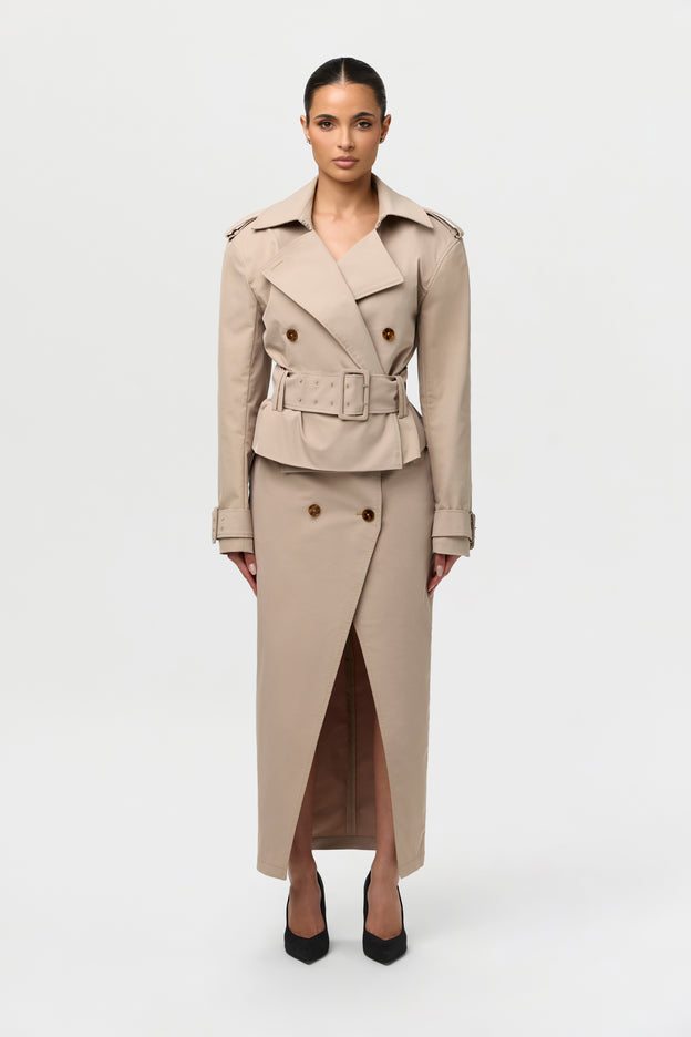 Twill Utility Trench Jacket