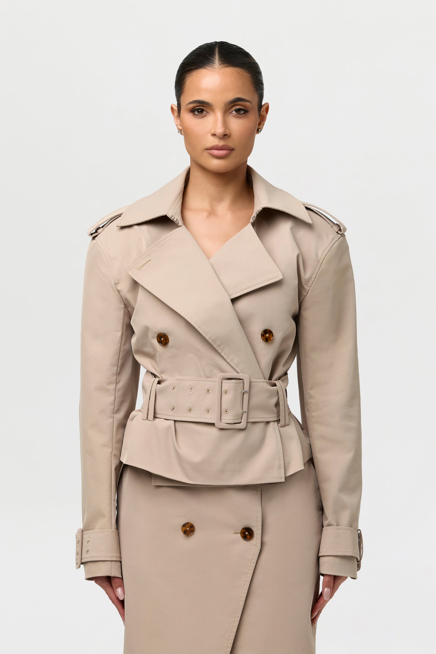 Twill Utility Trench Jacket