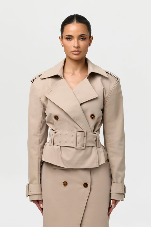 Twill Utility Trench Jacket