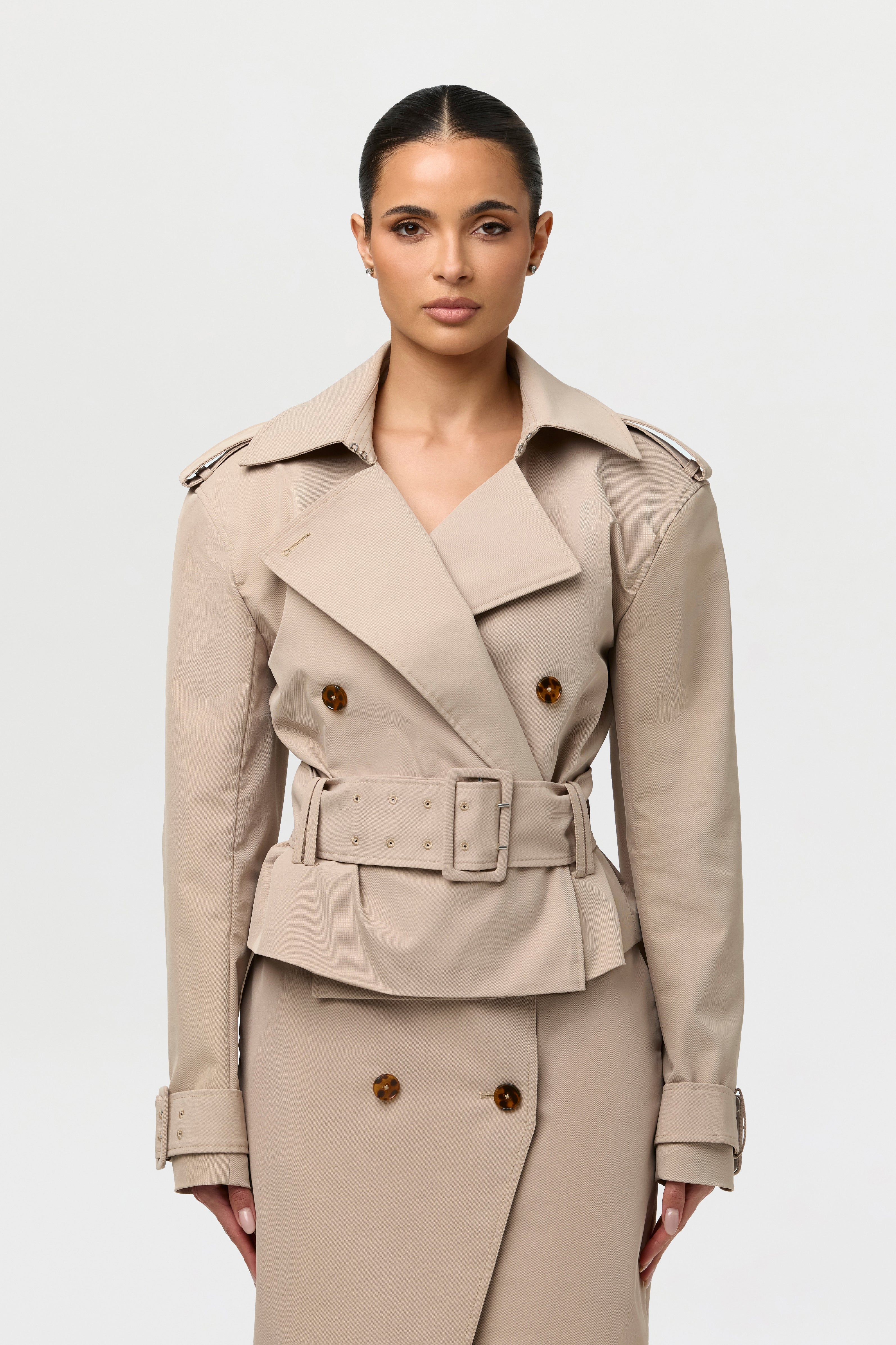 Twill Utility Trench Jacket