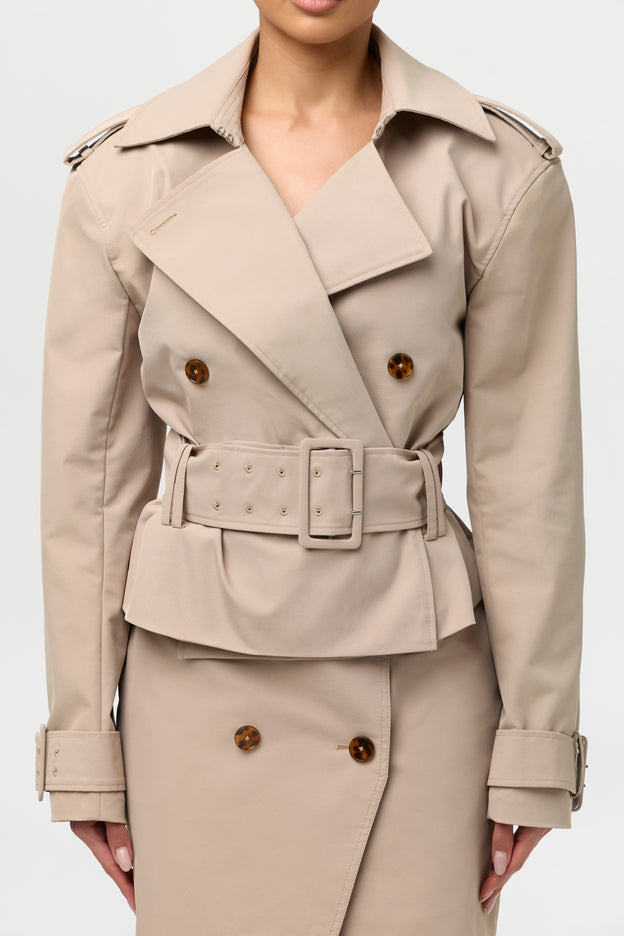 Twill Utility Trench Jacket