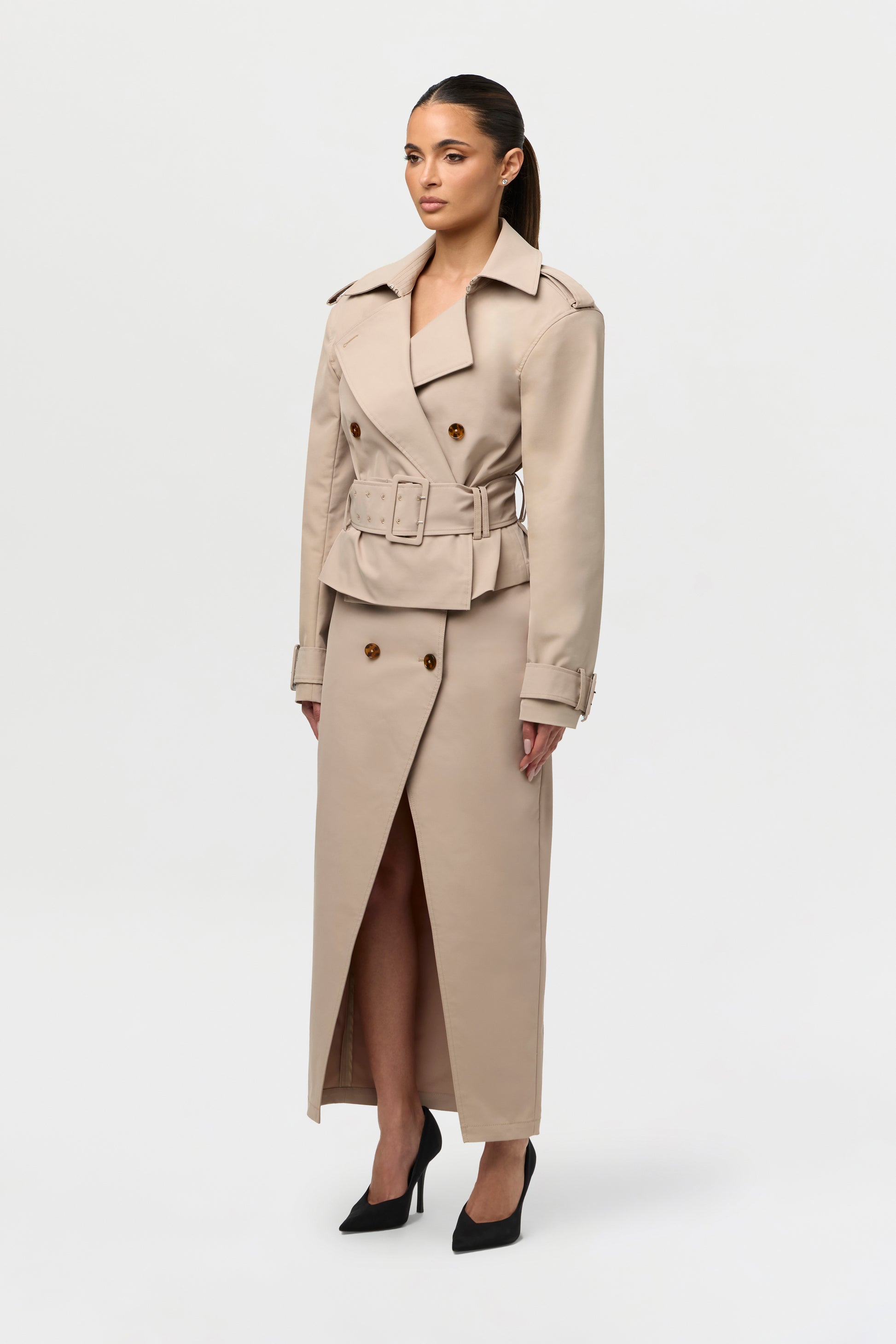 Twill Utility Trench Jacket