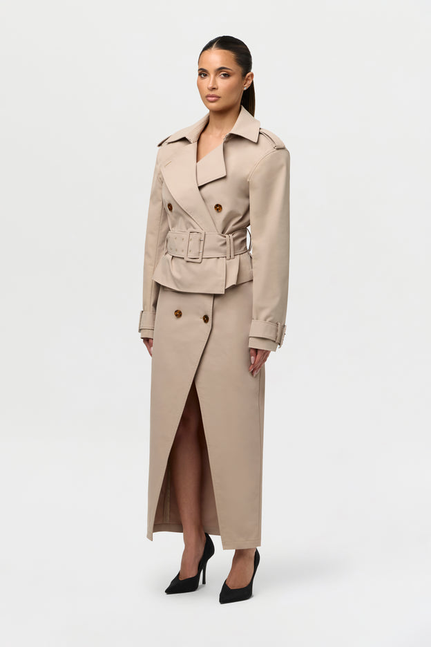 Twill Utility Trench Jacket