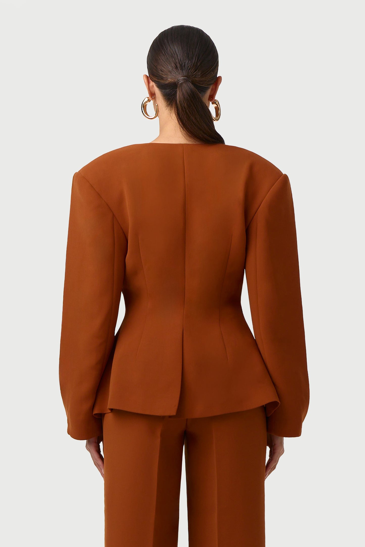 Suited Belted Ring Blazer