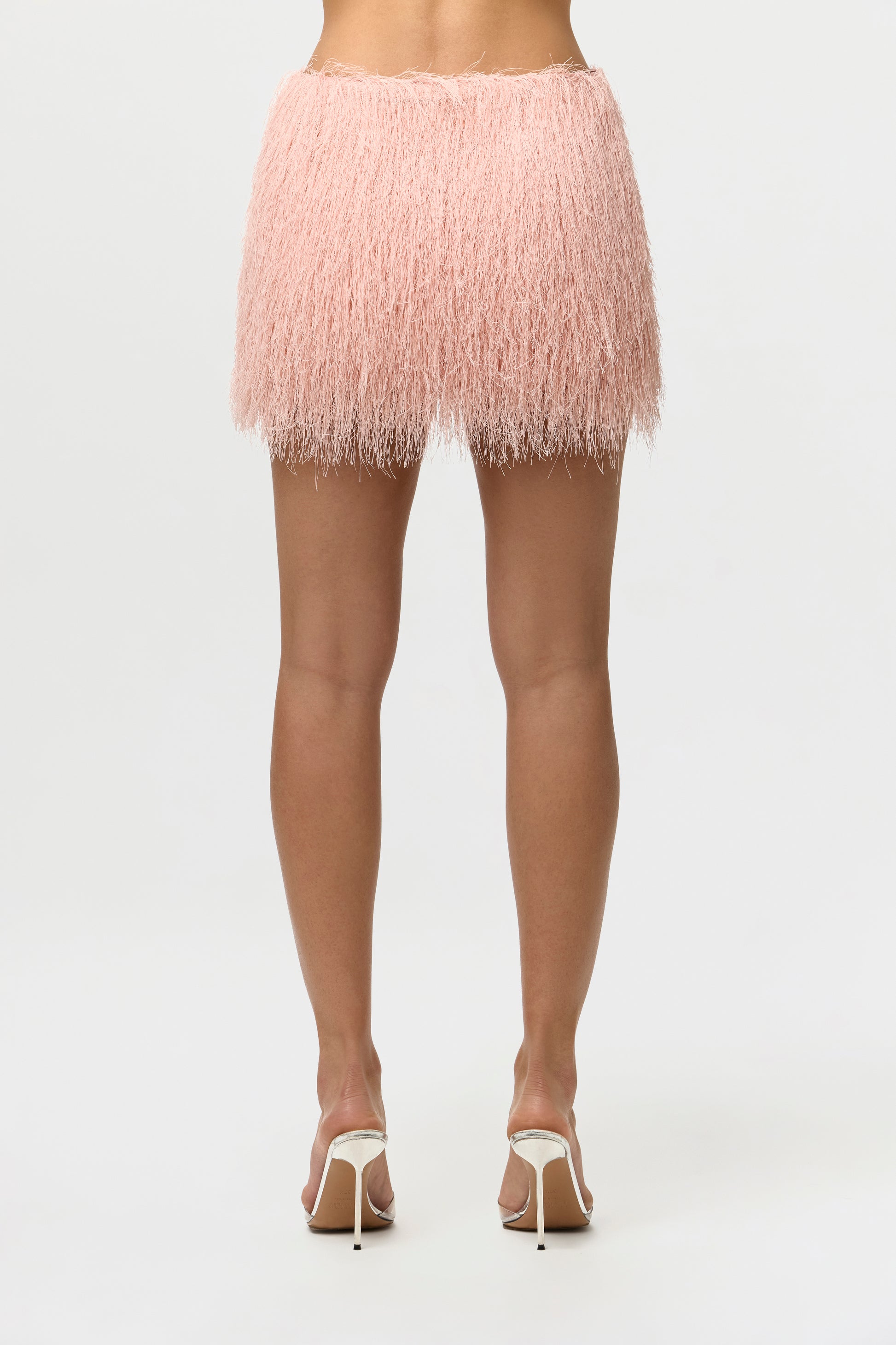 Faux Fringe Mini Skirt