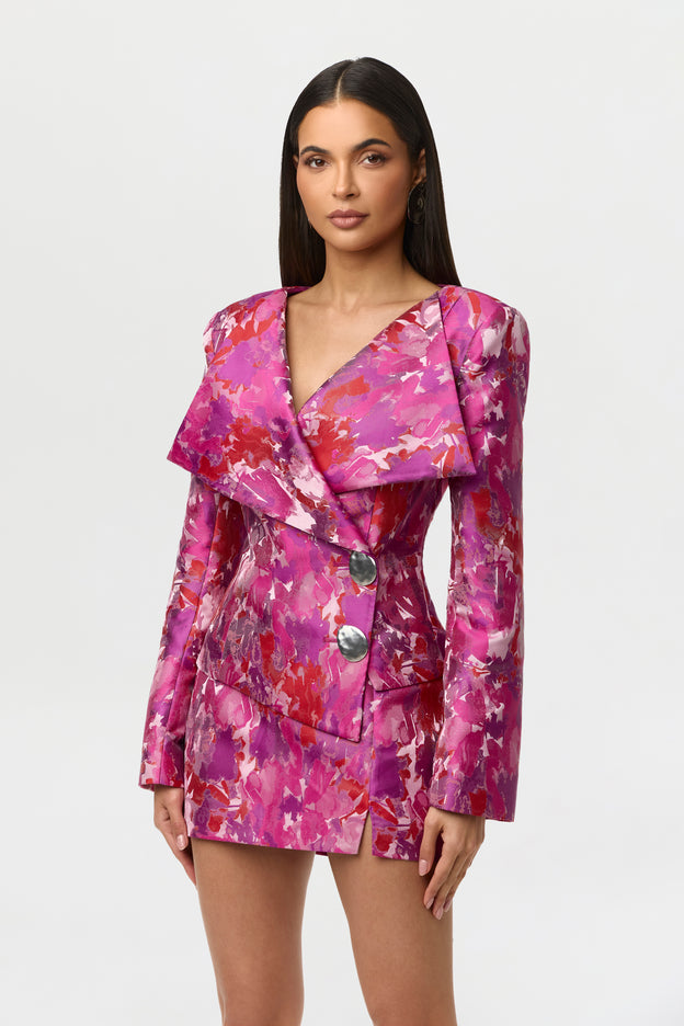 Suiting Jacquard Mini Skirt