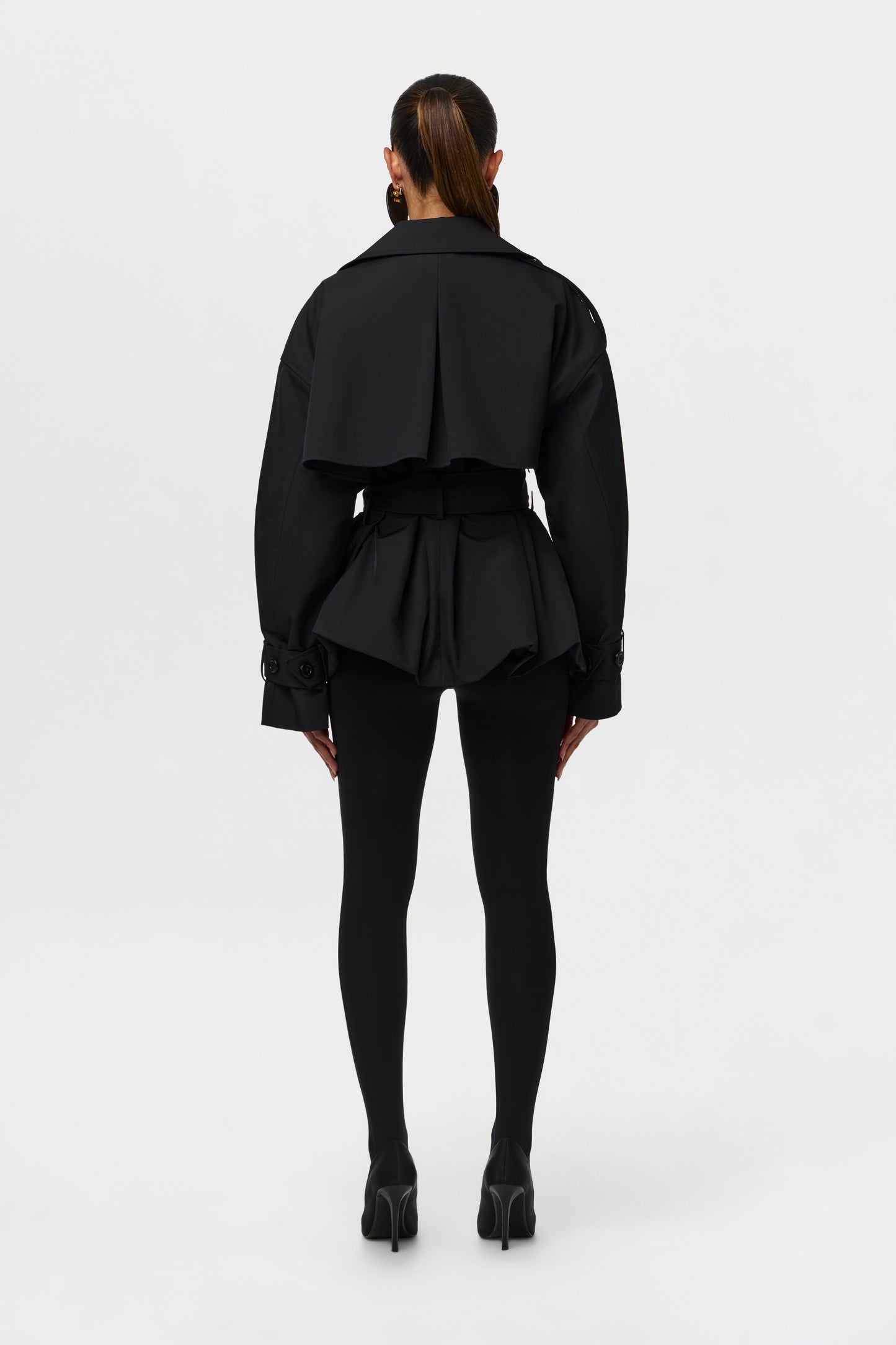 Twill Belted Trench Jacket
