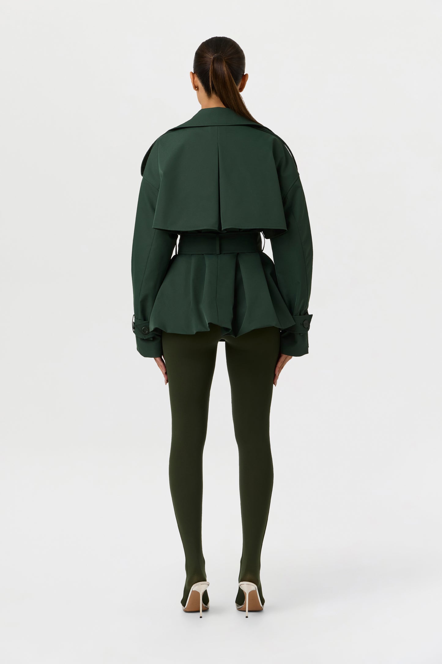 Twill Belted Trench Jacket