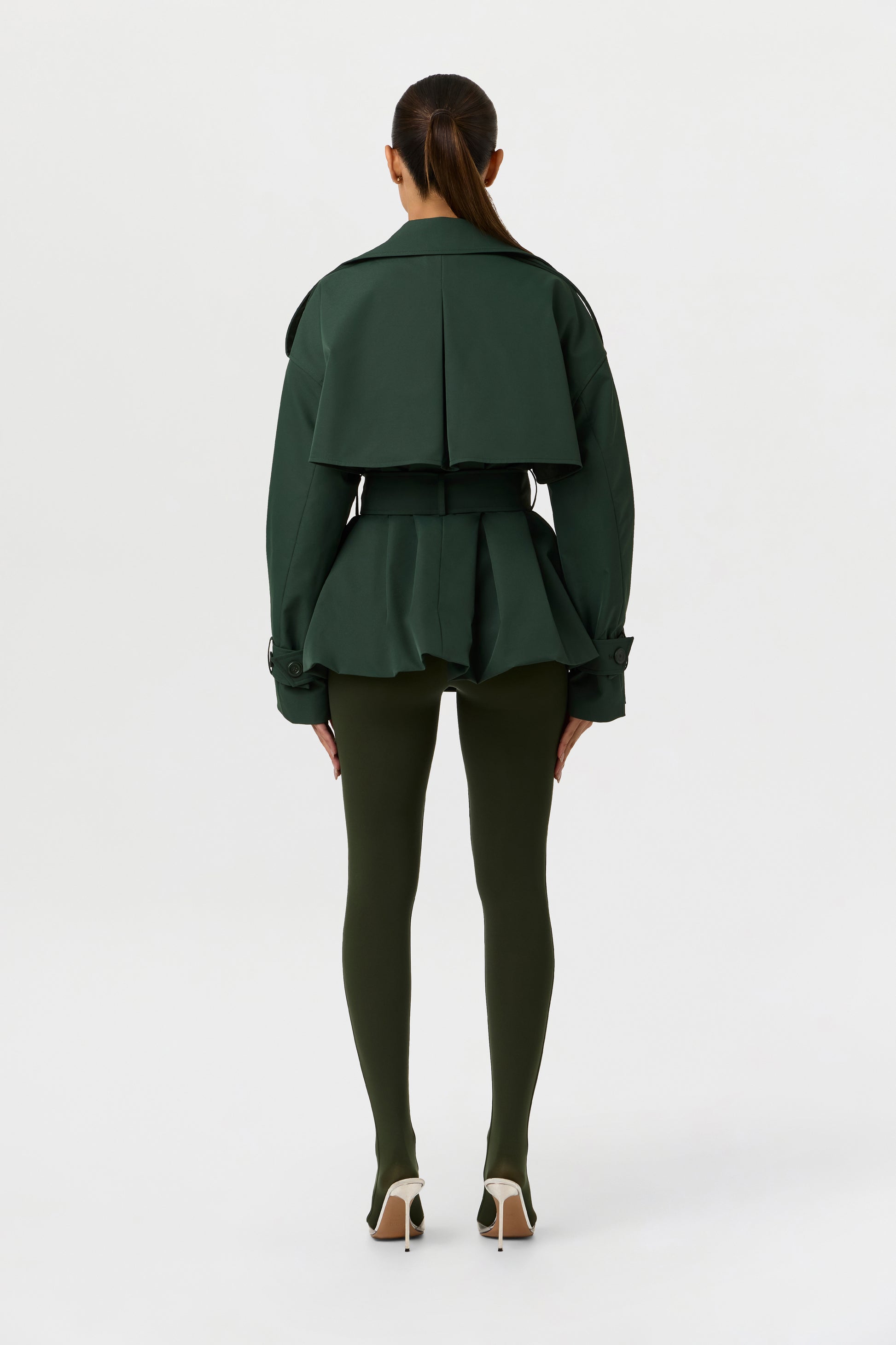Twill Belted Trench Jacket