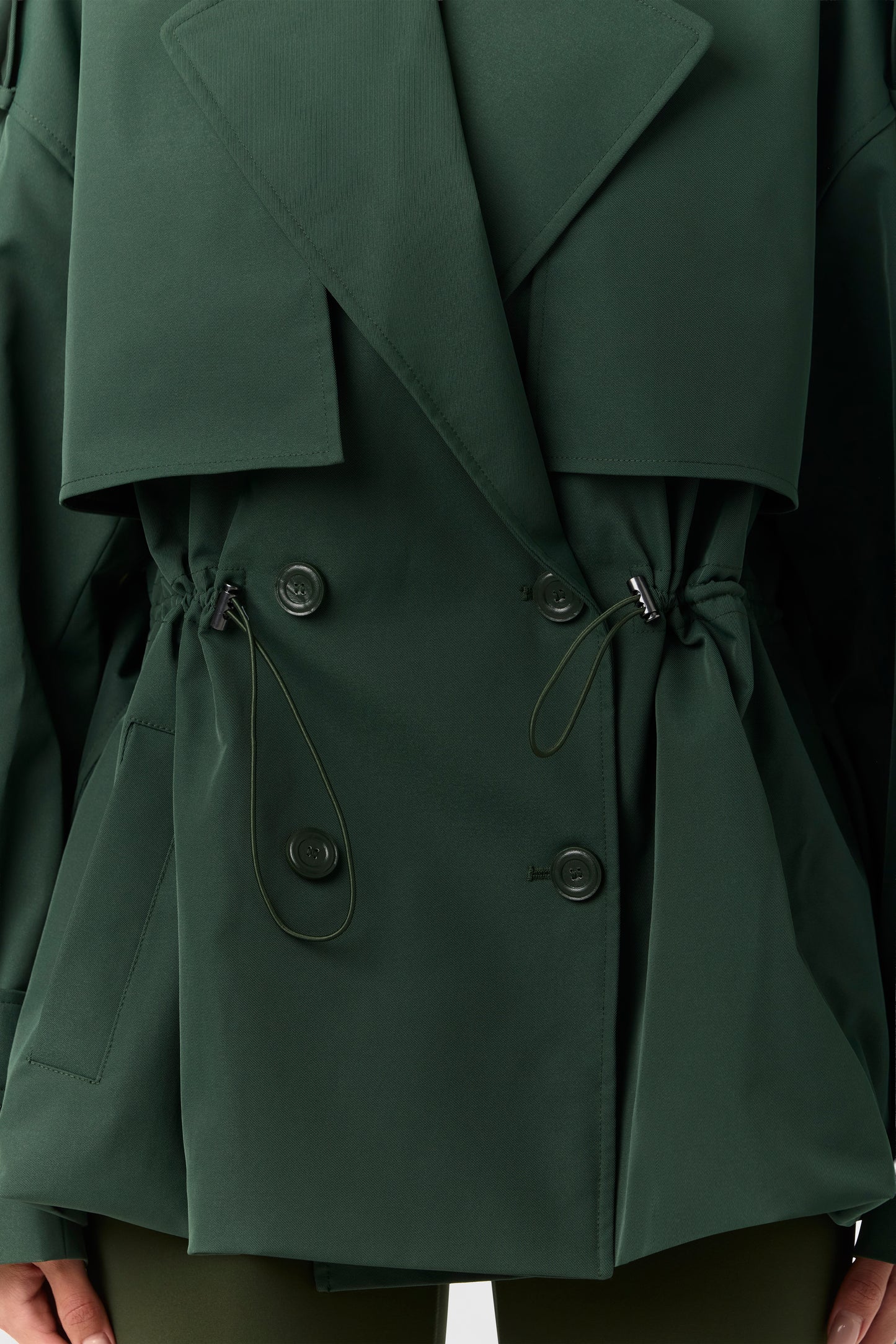 Twill Belted Trench Jacket