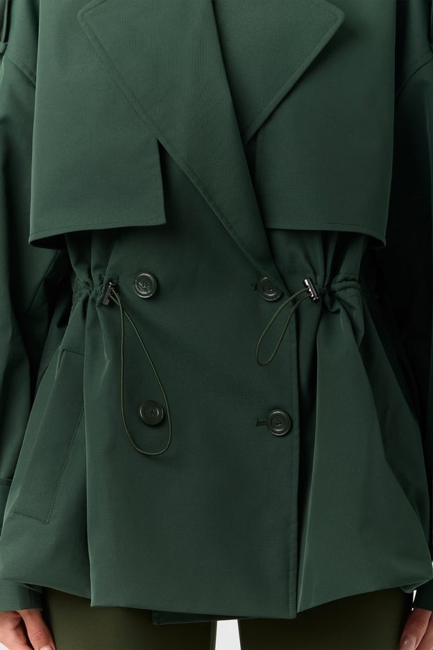 Twill Belted Trench Jacket