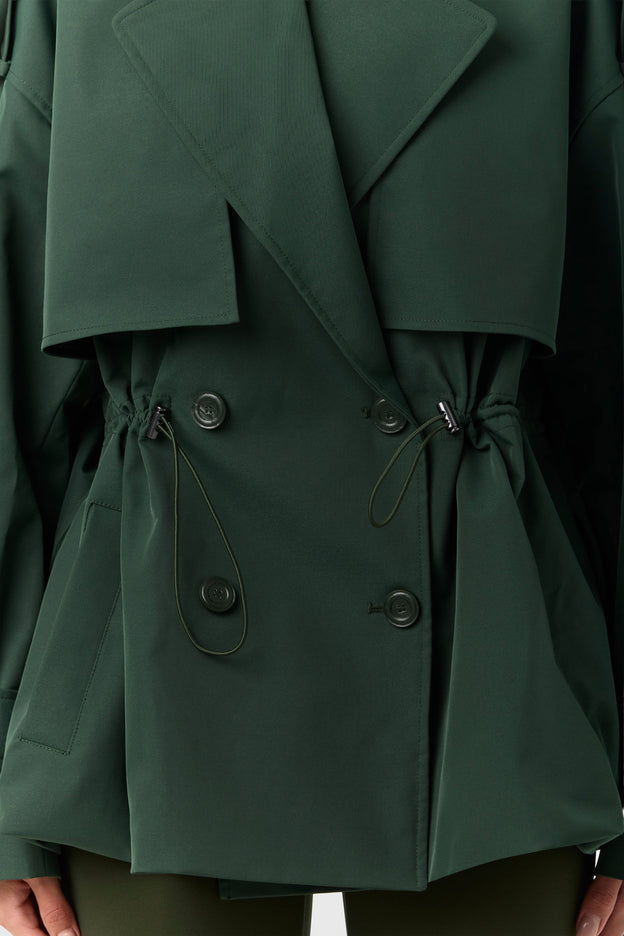 Twill Belted Trench Jacket