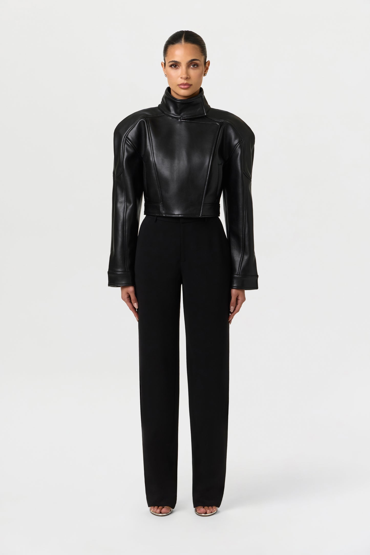 Vegan Leather Moto Jacket
