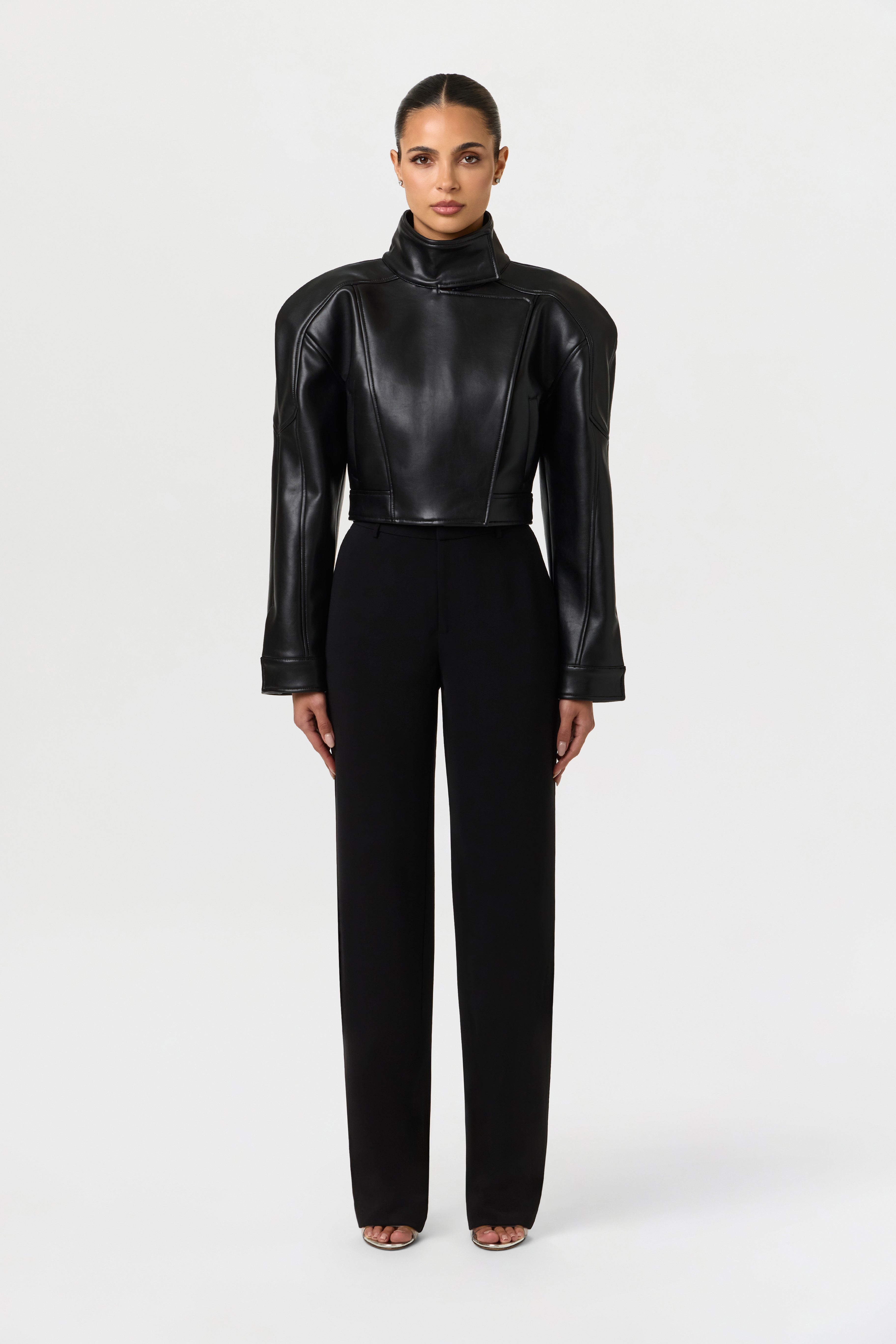 Vegan Leather Moto Jacket
