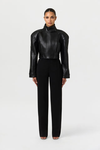 Vegan Leather Moto Jacket