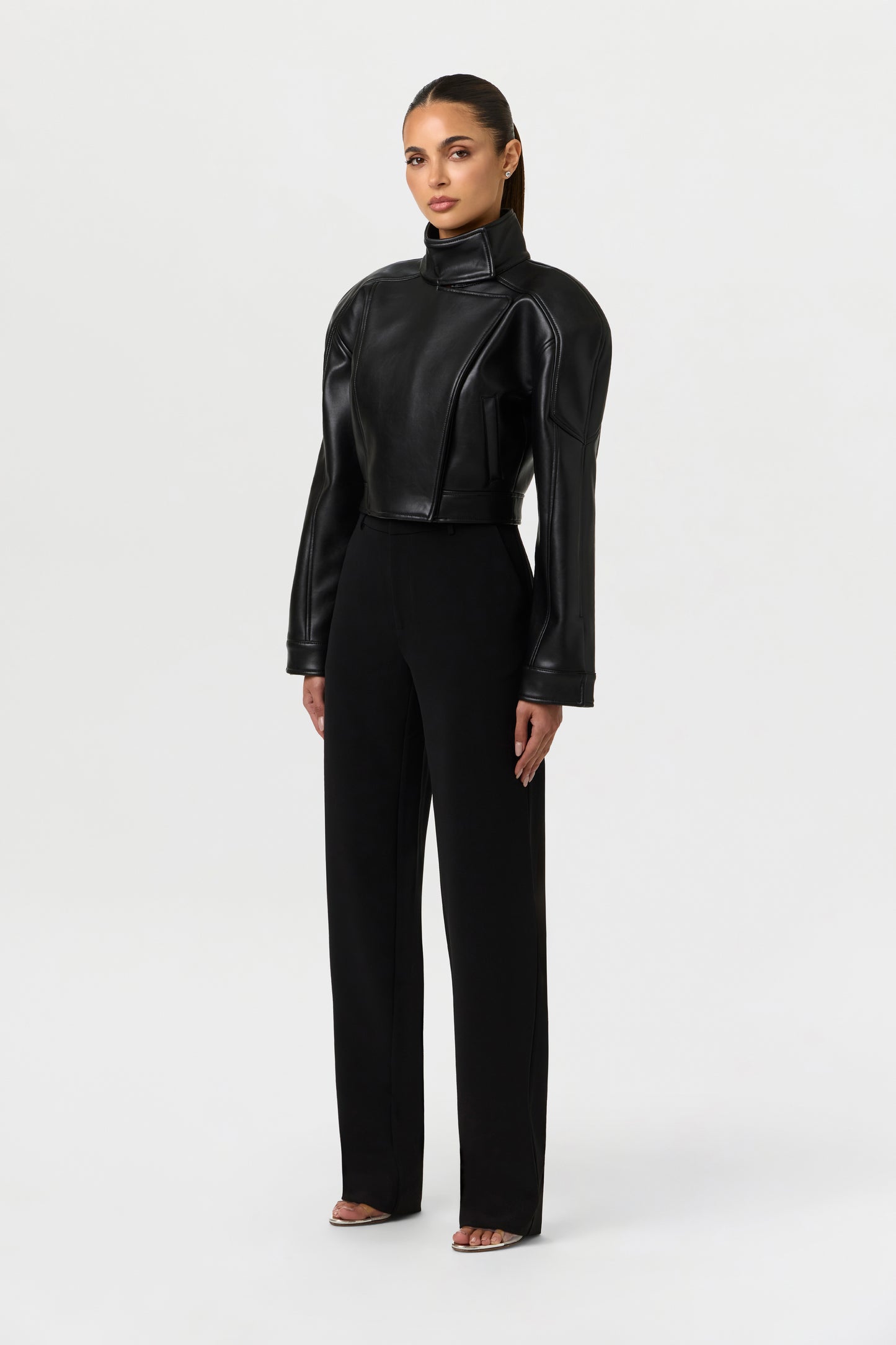 Vegan Leather Moto Jacket