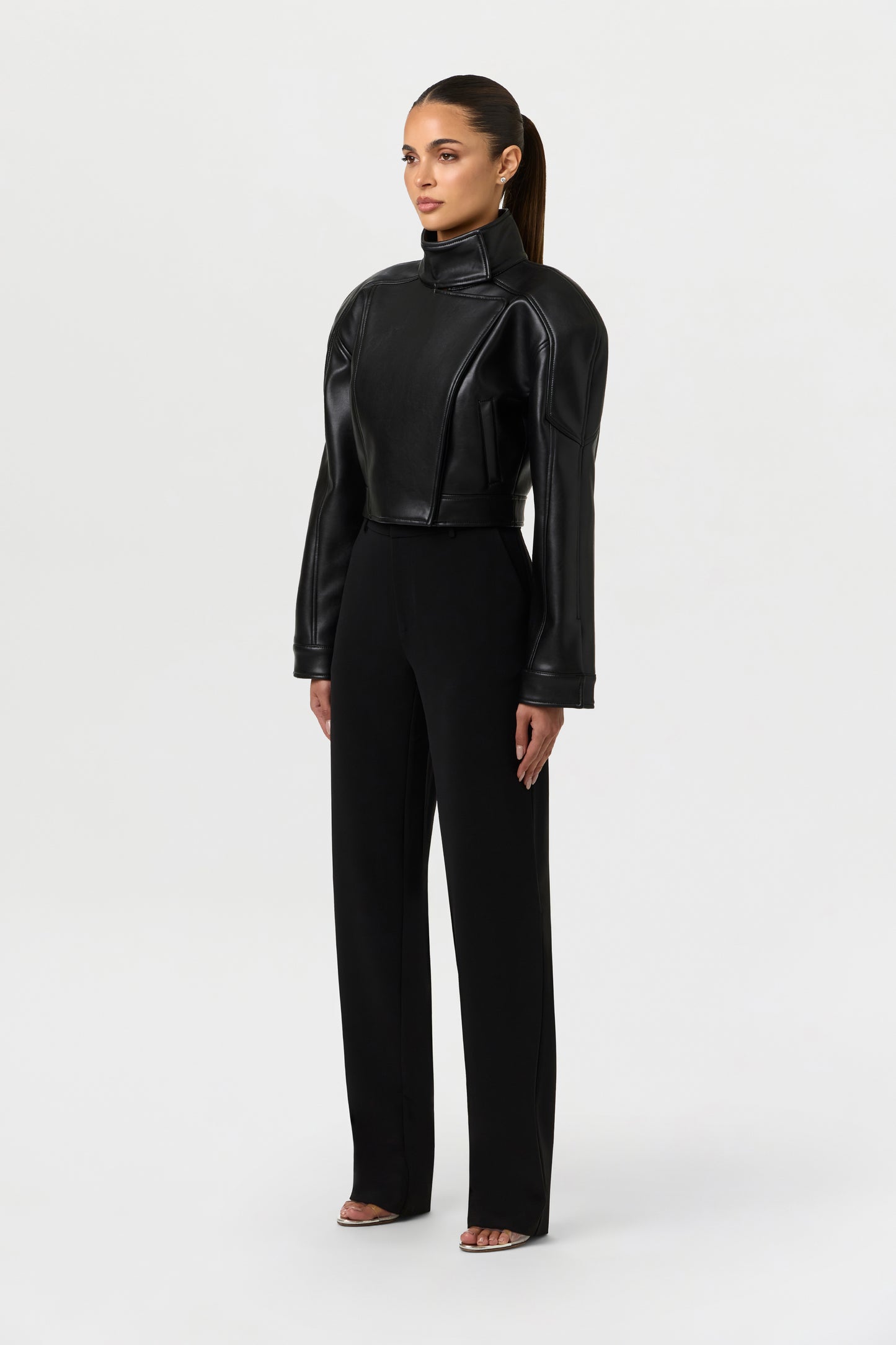 Vegan Leather Moto Jacket