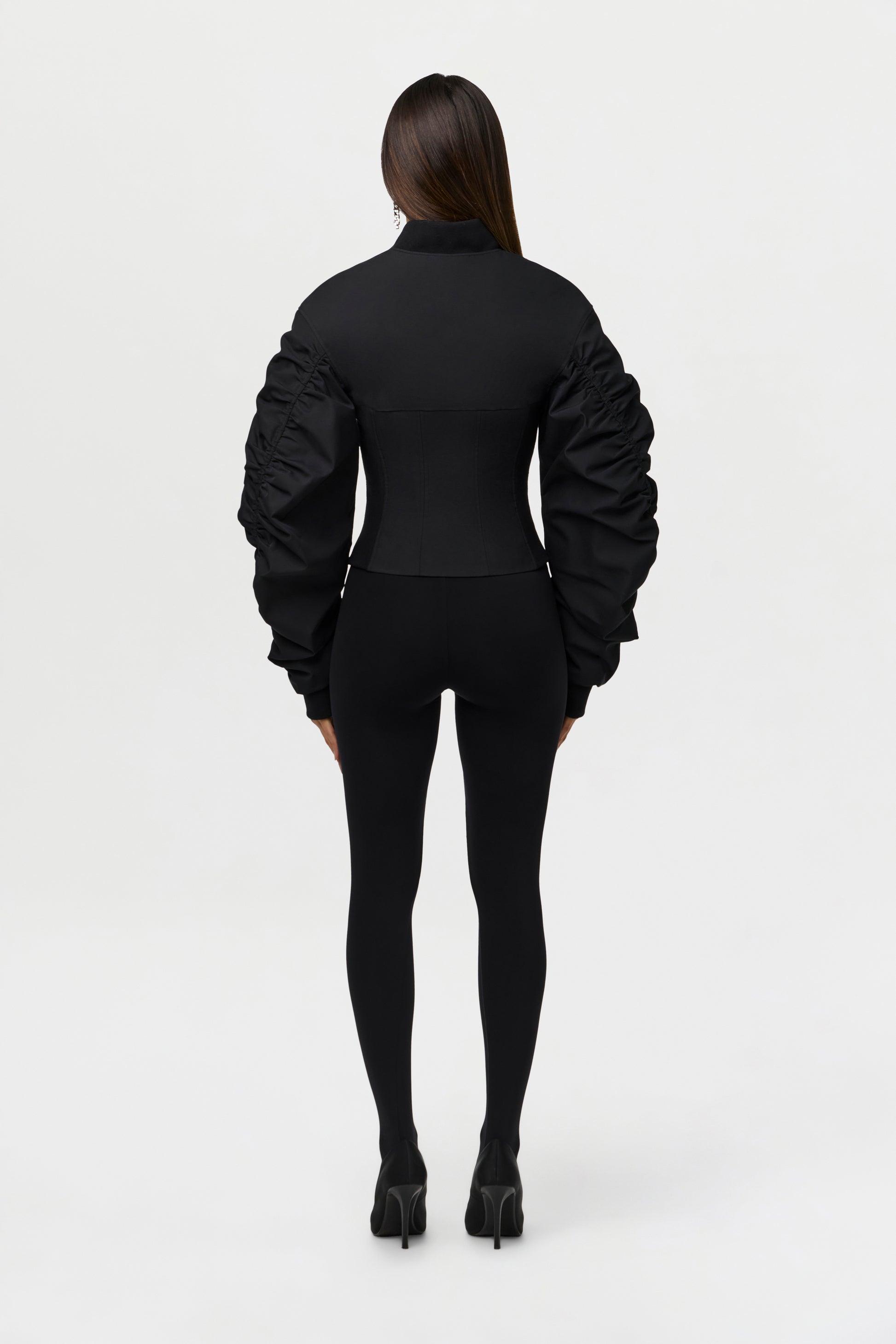 Corset Utility Bomber Jacket