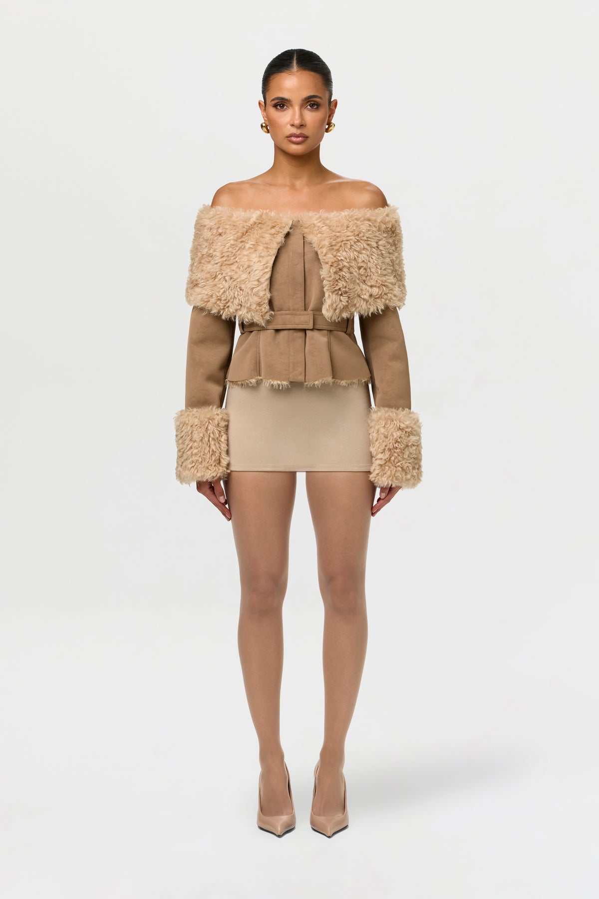 Suede Crop Jacket
