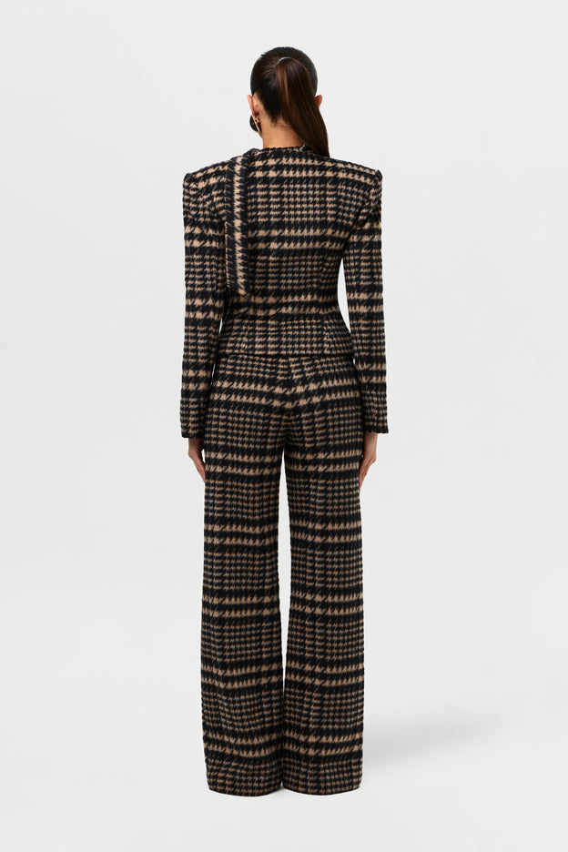 Suiting Plaid Wide Leg Pants