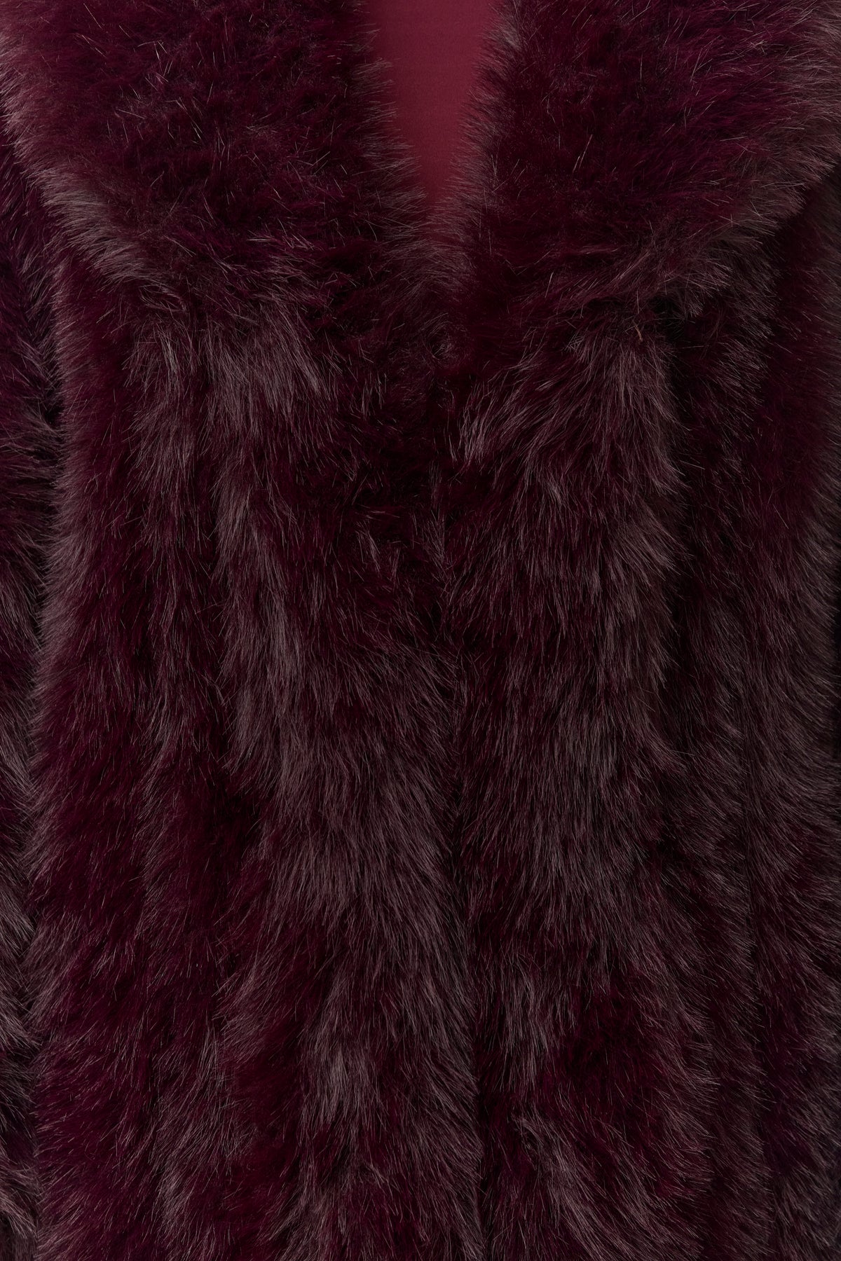 Faux Fur Pelted Long Coat