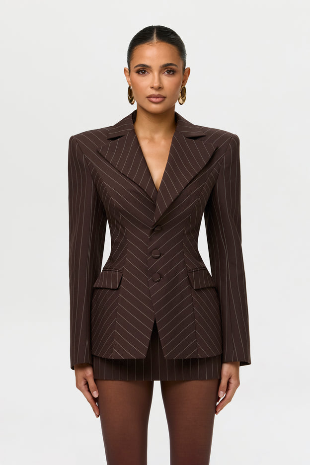 Suiting Pinstripe Sculpt Blazer