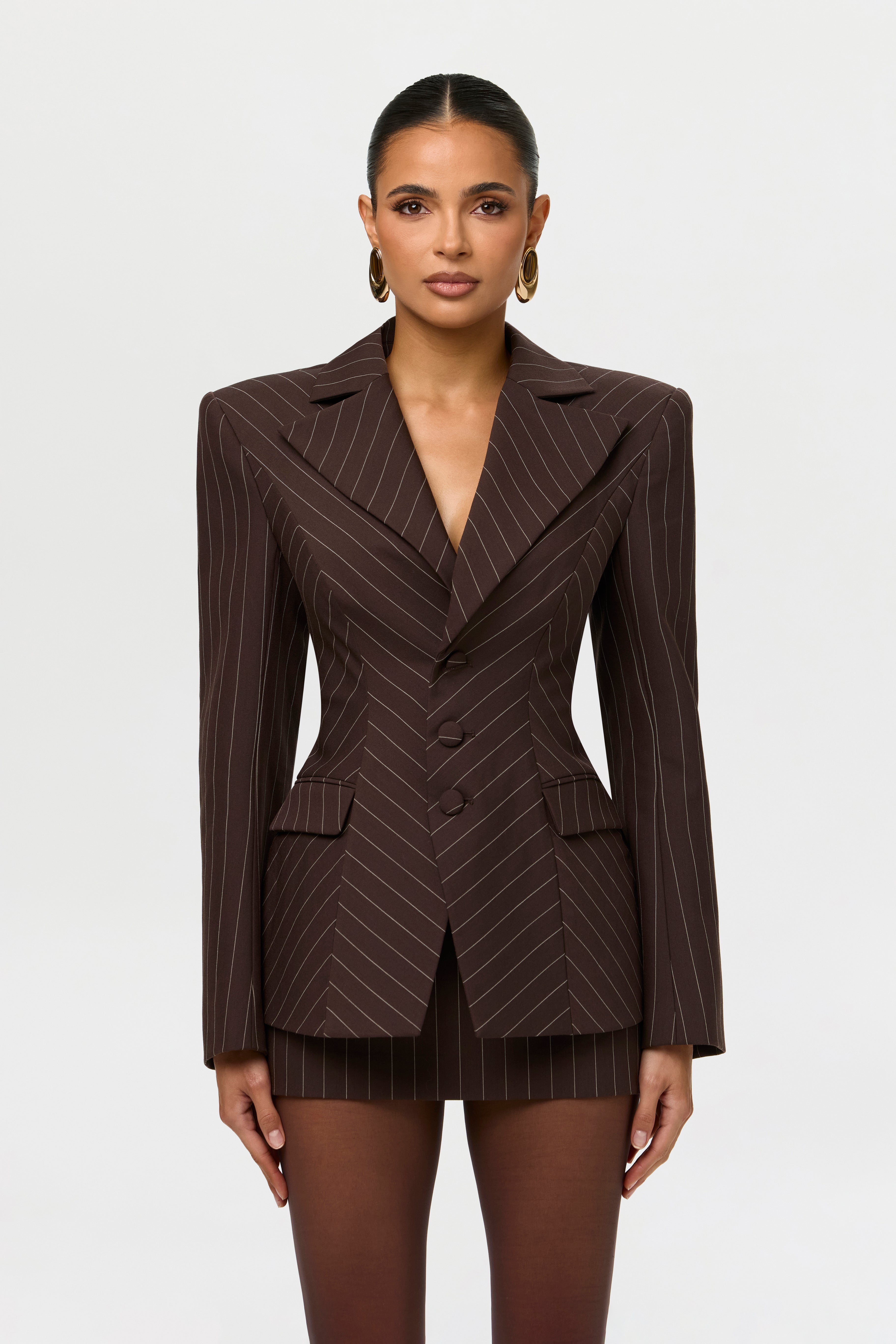 Suiting Pinstripe Sculpt Blazer